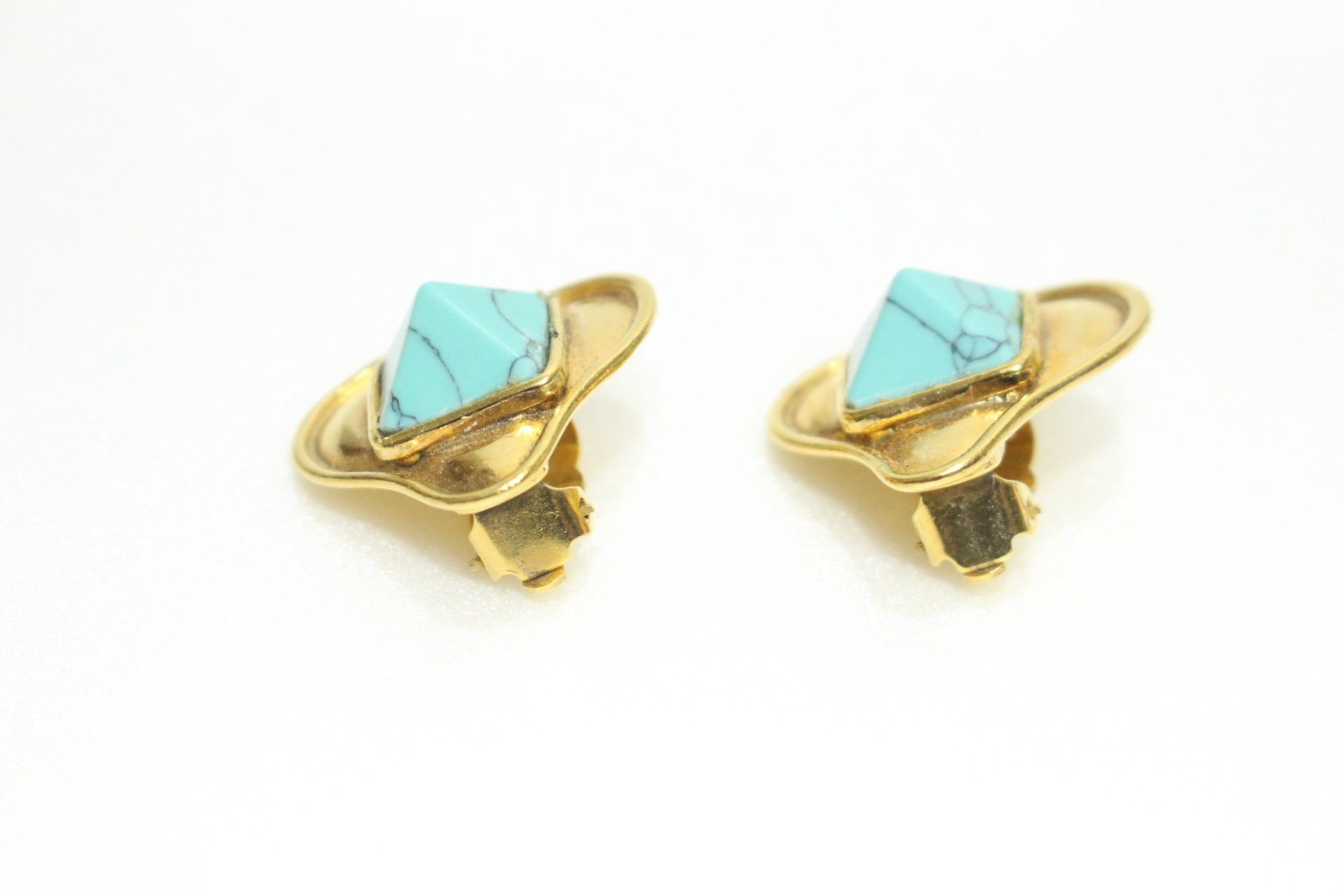 Vintage heart earrings 95P — view 3