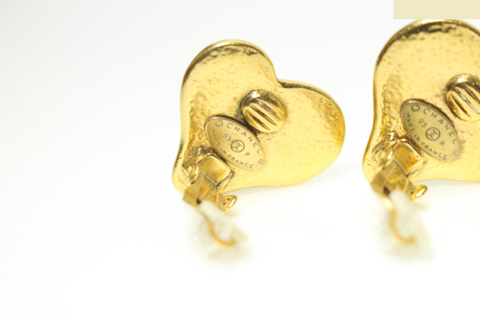 Vintage heart earrings 95P — view 4