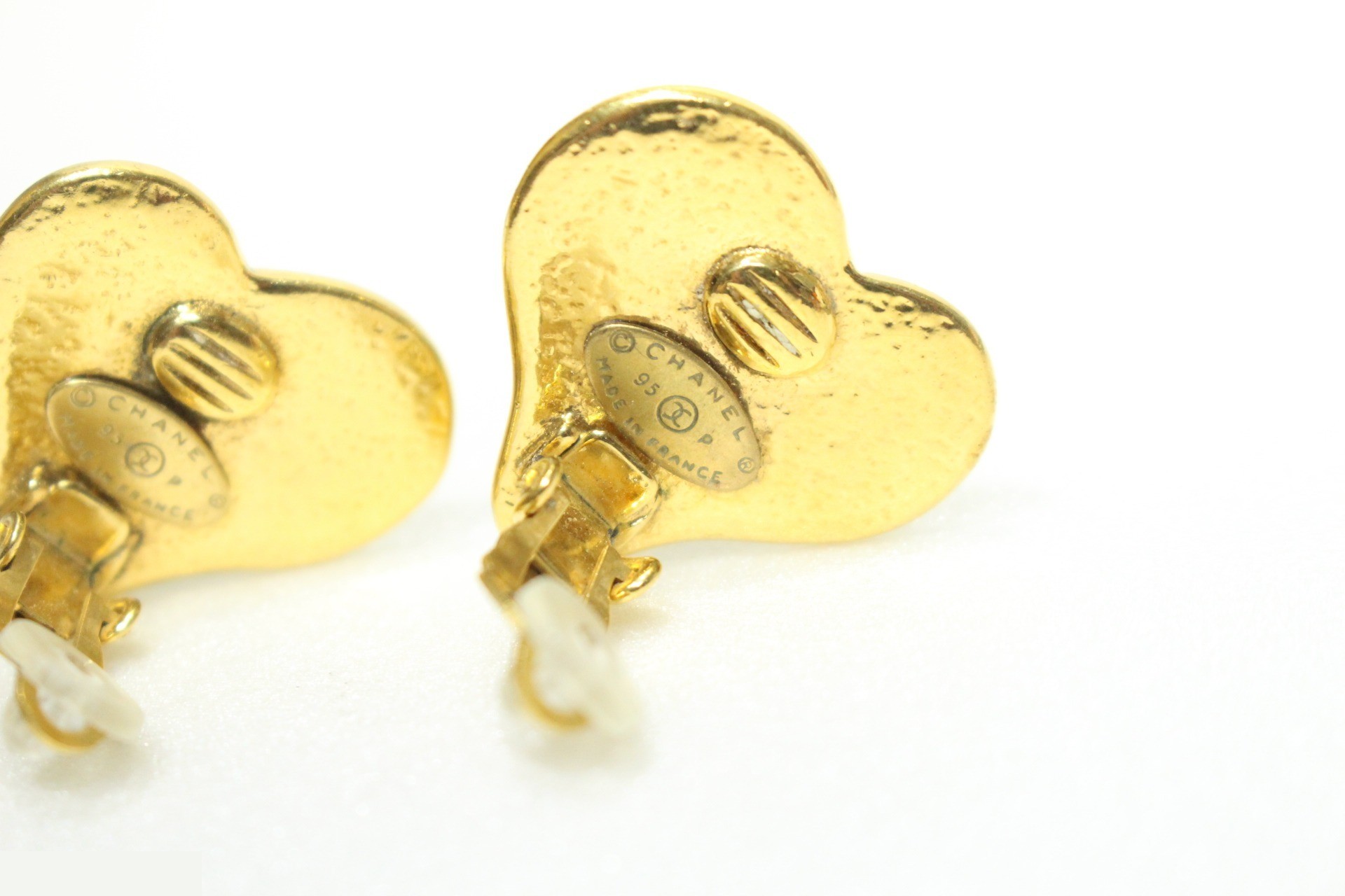 Vintage heart earrings 95P — view 5