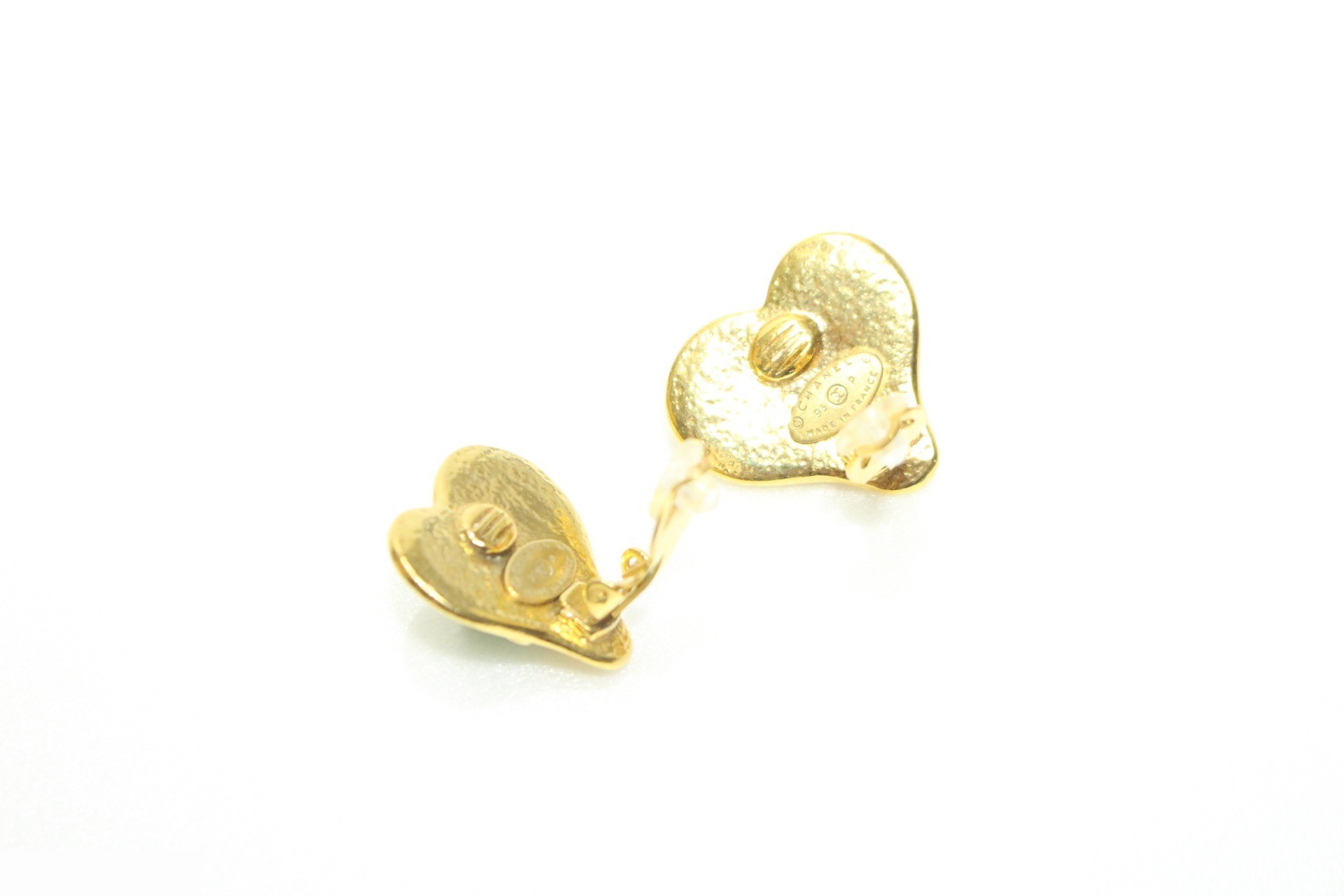 Vintage heart earrings 95P — view 6