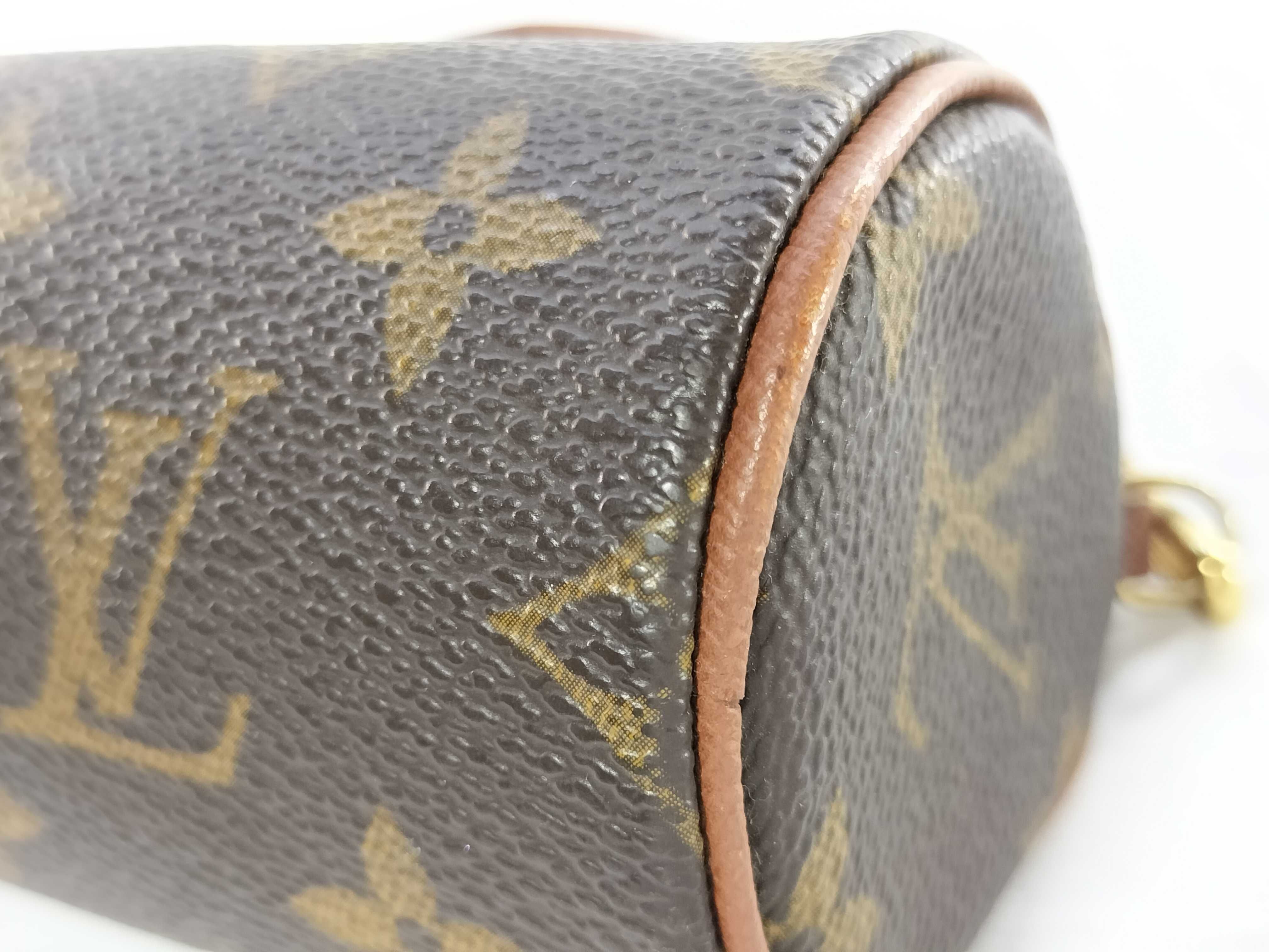 Monogram Papillon Mini Pouch (with included pouch) — view 9