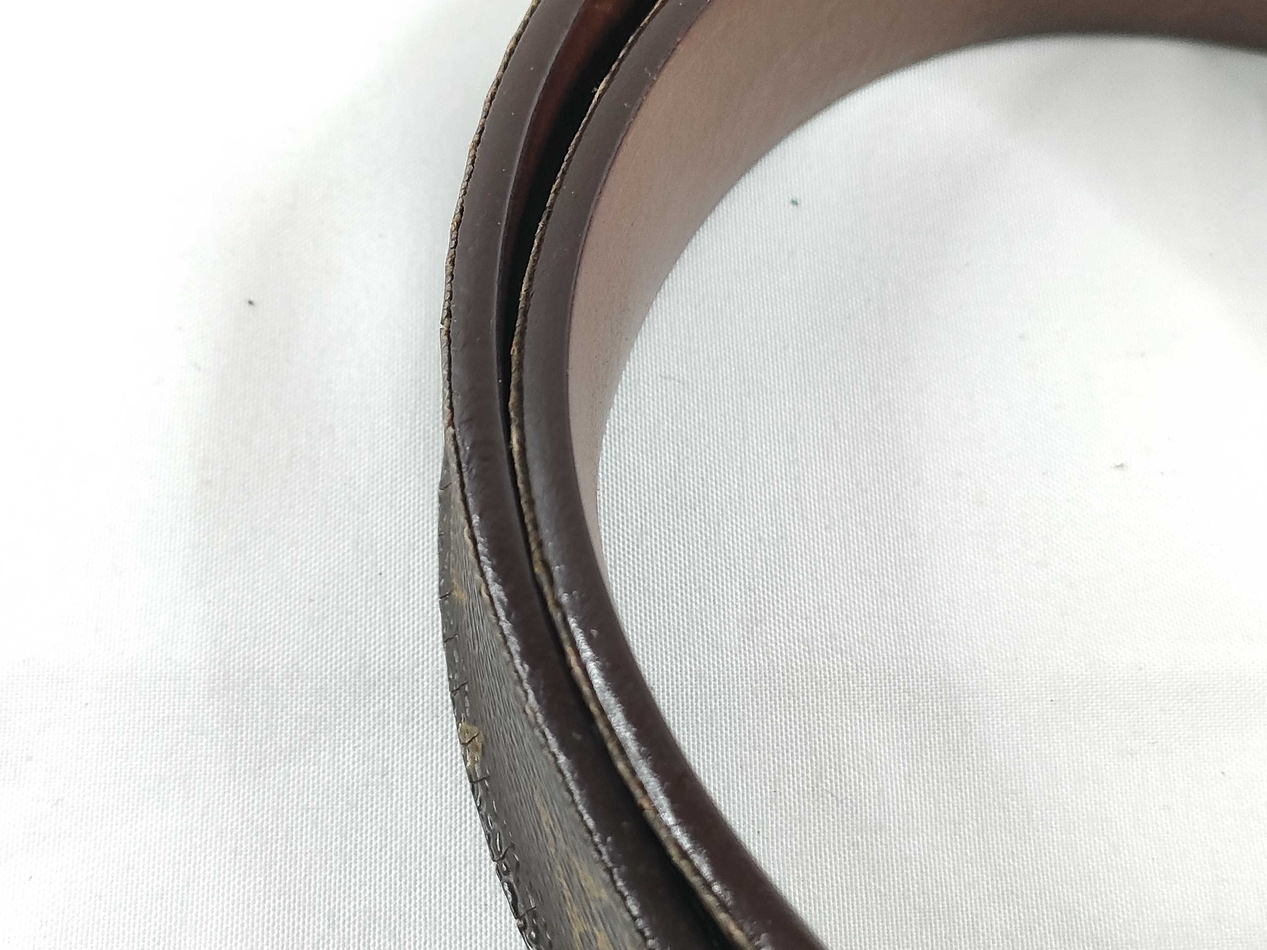 Monogram Louis Vuitton Belt Leather Monogram Belt — view 11