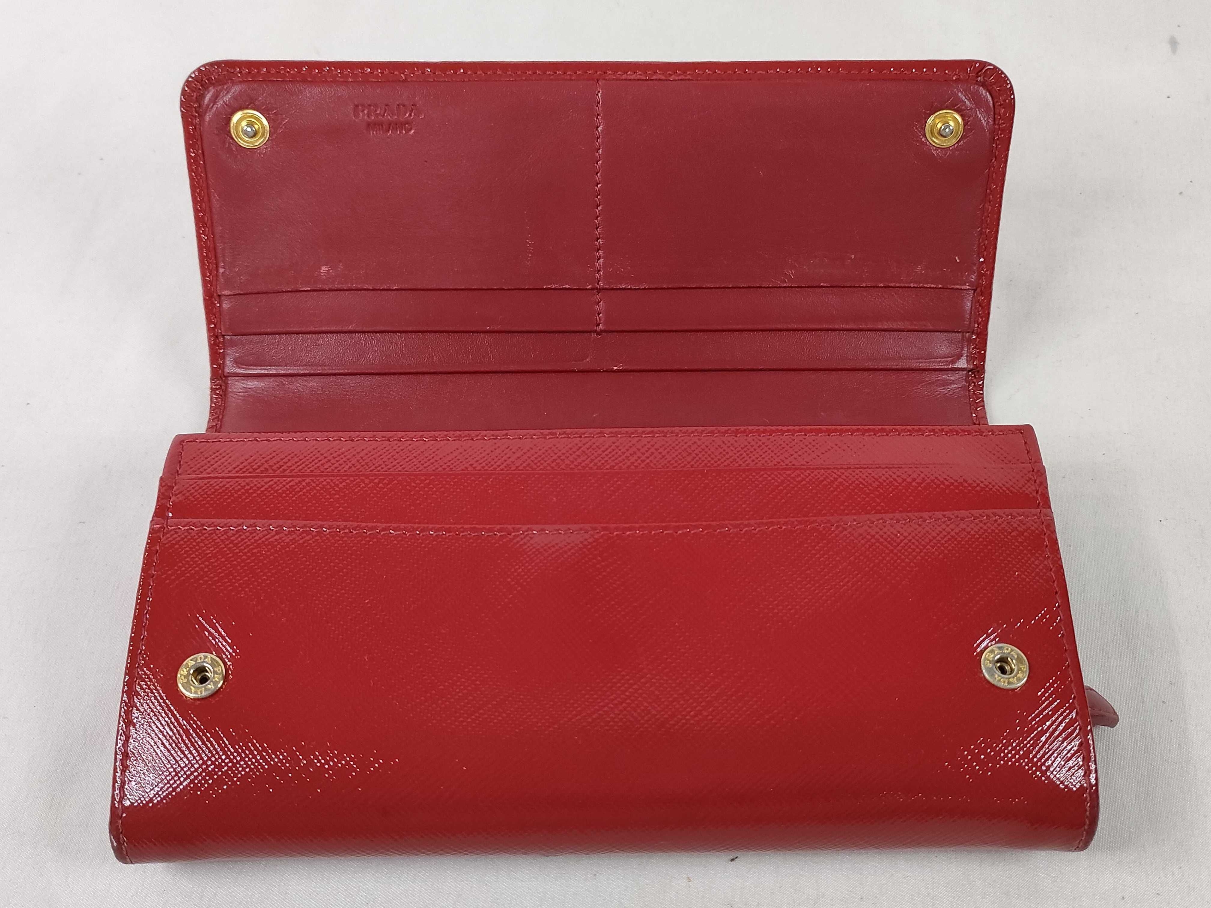 Saffiano 1M1349 Red Wallet — view 8