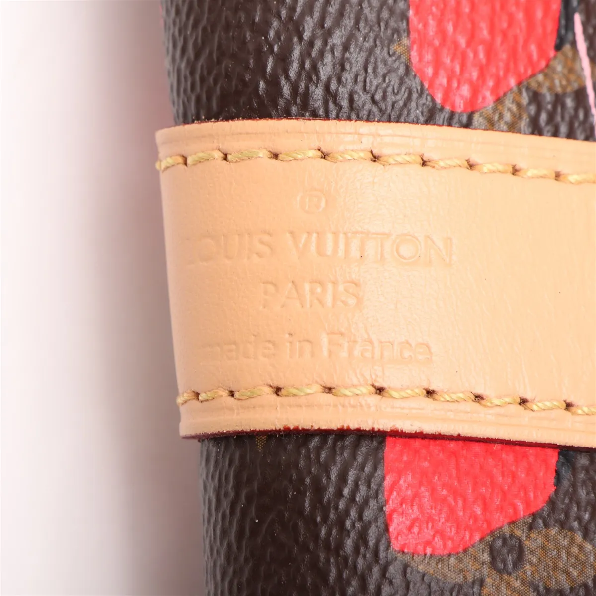 Monogram Jungle Dot Keepall Bandoulière 50 M41417 Brown x Red — view 9