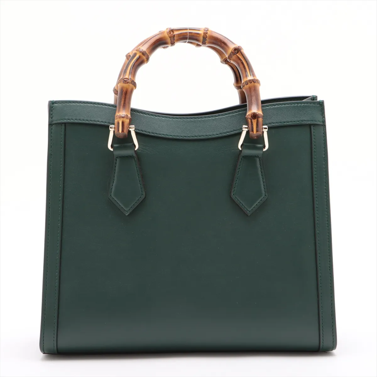 Bamboo Diana Leather 2WAY Handbag Green 853226 — view 2