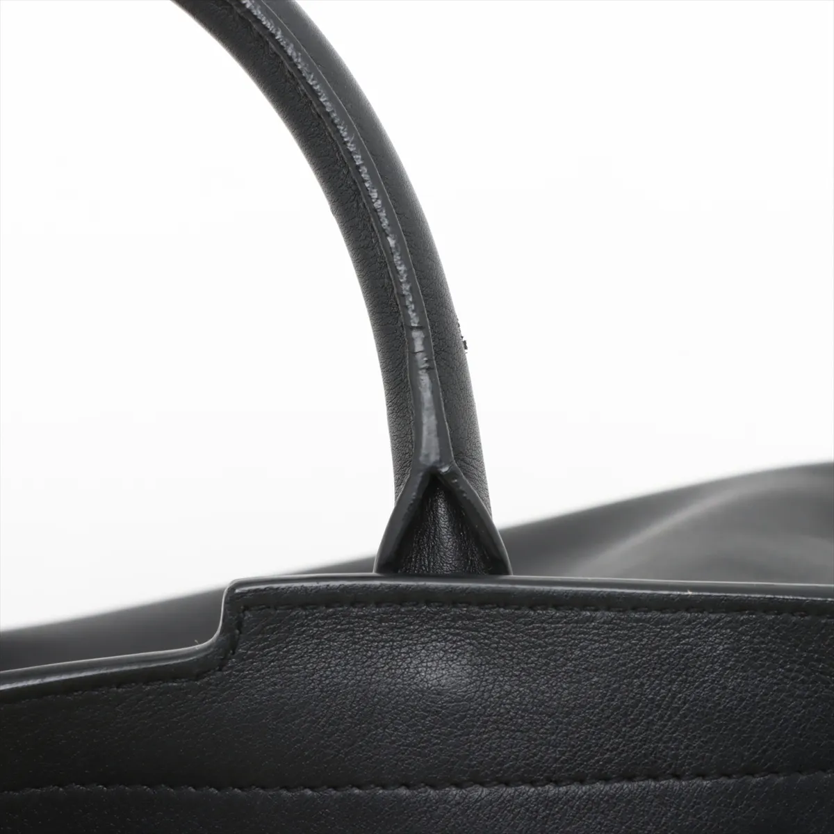 Downtown Cabas Leather x Croco Embossed 2WAY Handbag Black 436832 — view 12