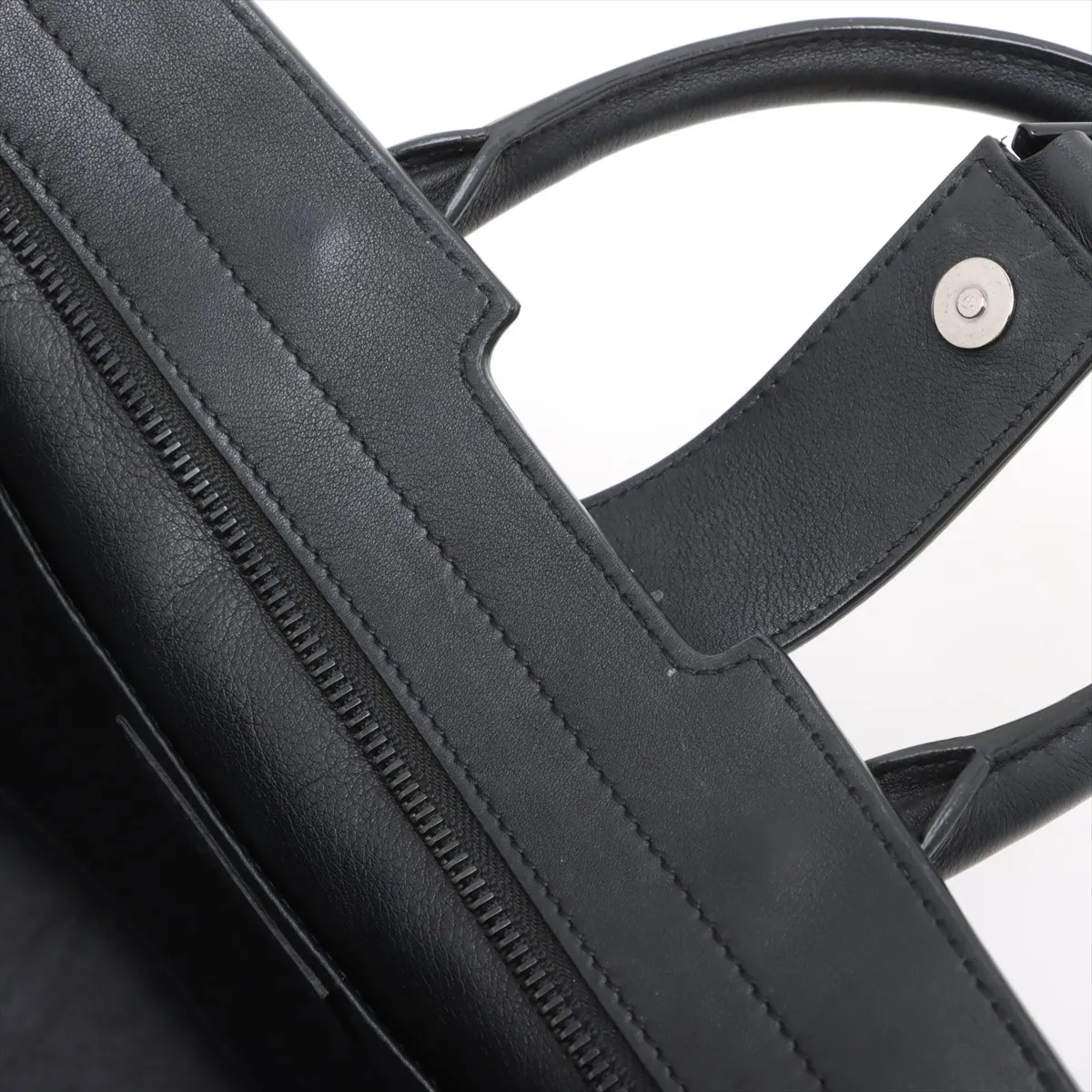 Downtown Cabas Leather x Croco Embossed 2WAY Handbag Black 436832 — view 15