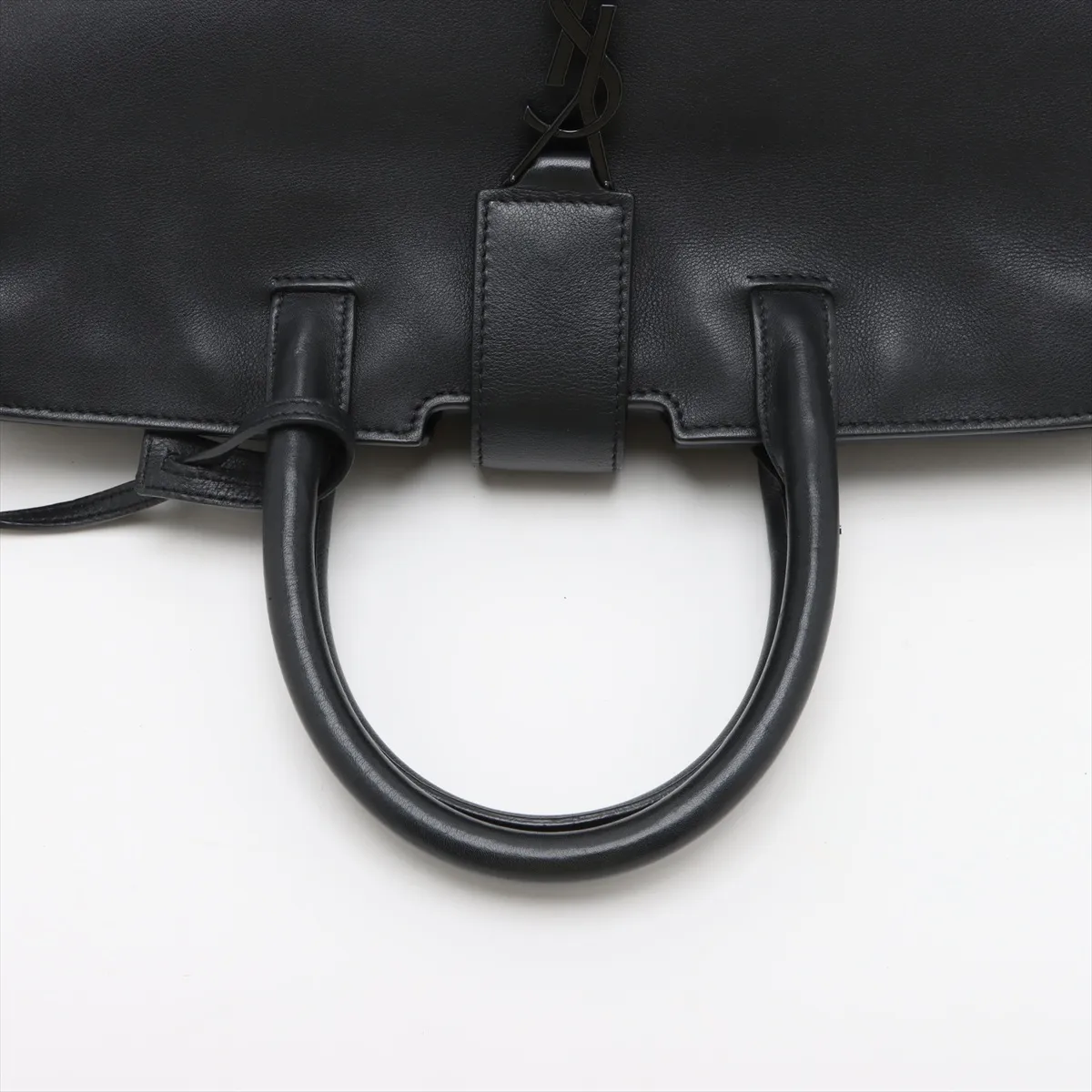 Downtown Cabas Leather x Croco Embossed 2WAY Handbag Black 436832 — view 5