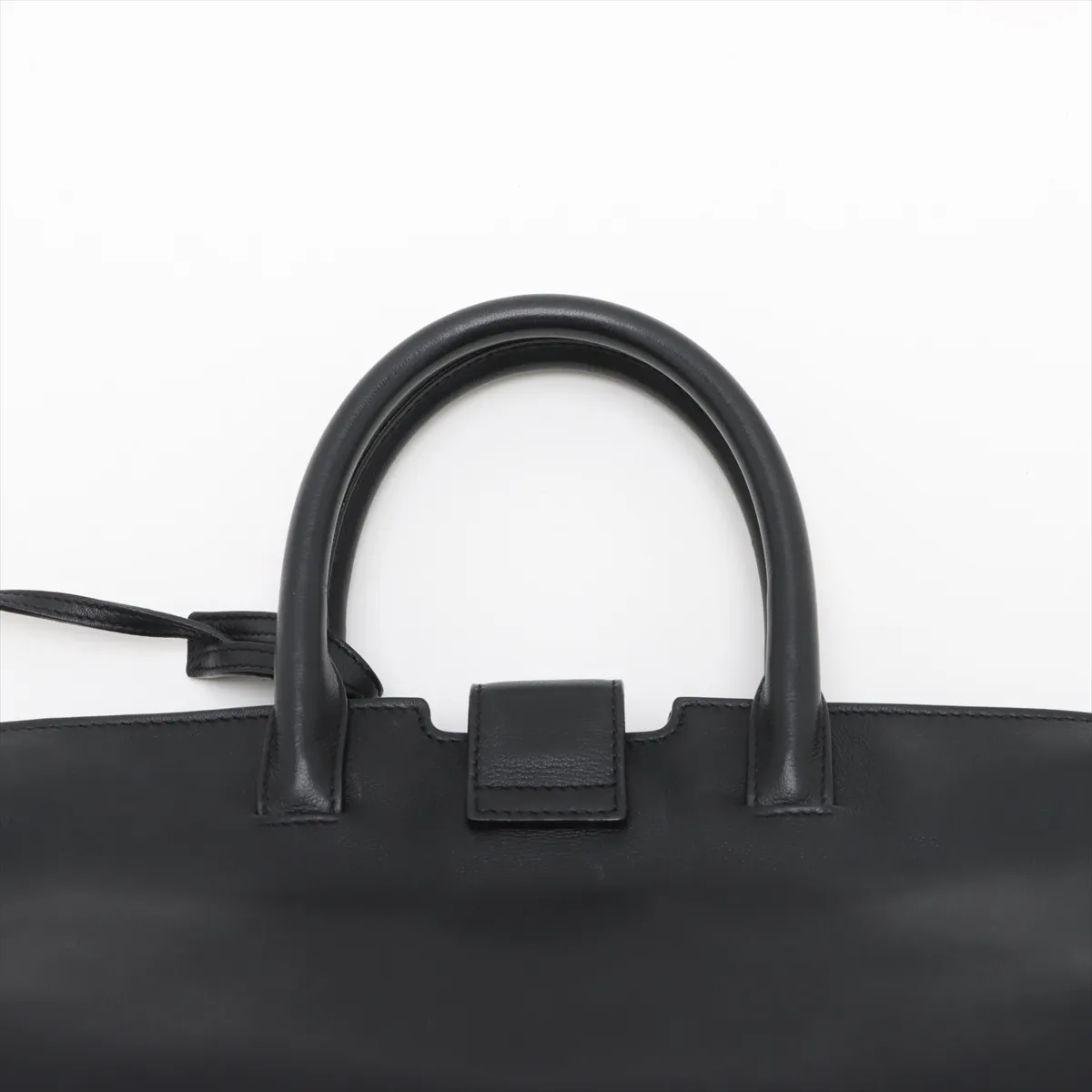Downtown Cabas Leather x Croco Embossed 2WAY Handbag Black 436832 — view 6