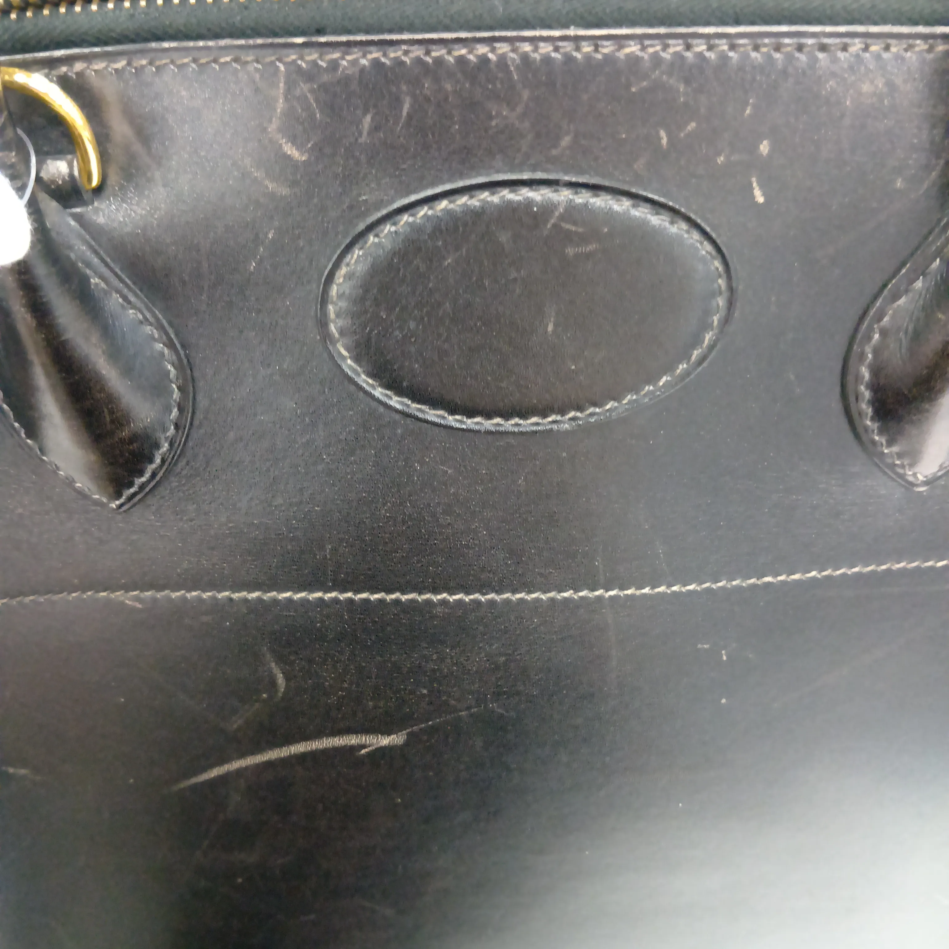 Bolide 31, Box Calf leather, Black, Gold hardware, faint engraving, — view 14
