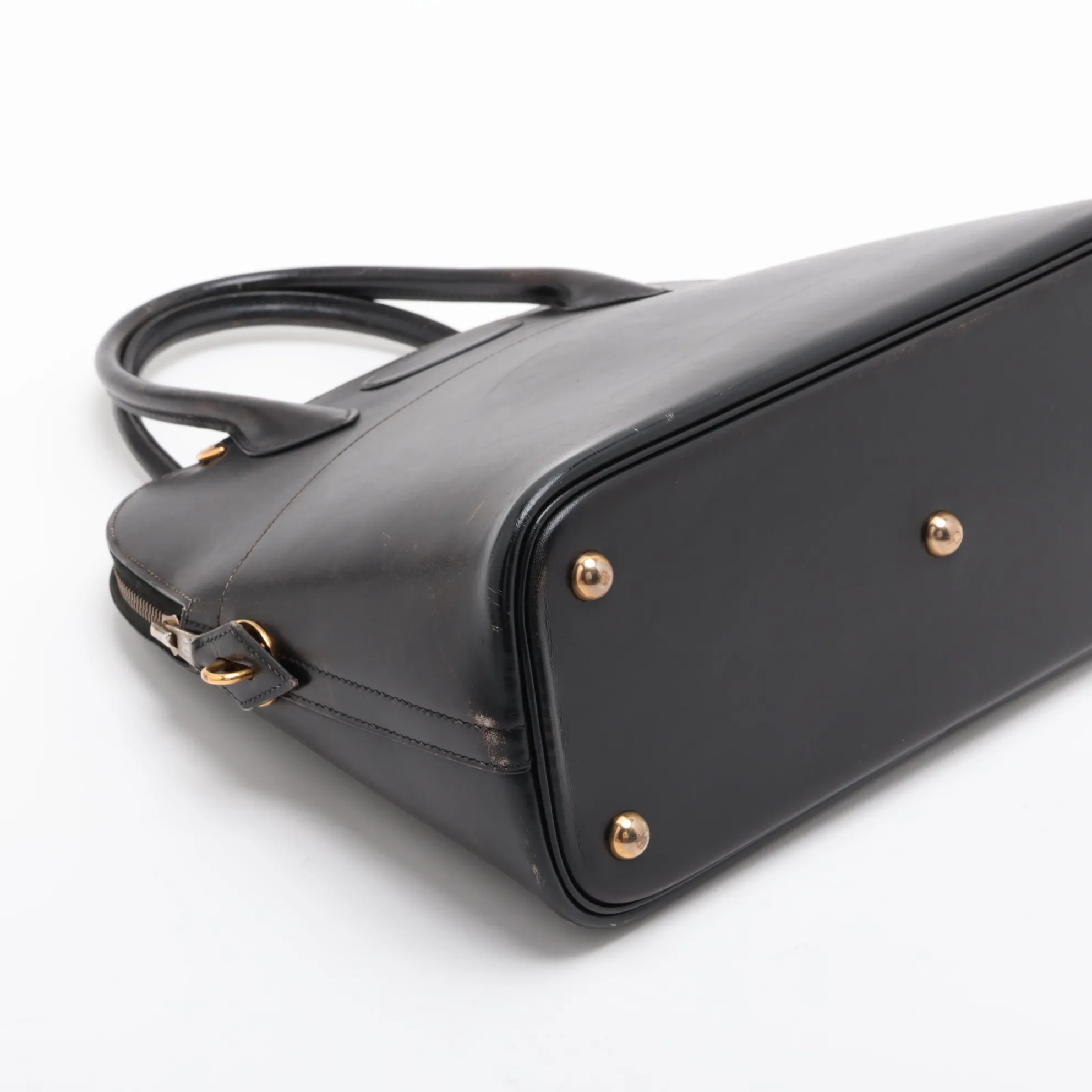 Bolide 31, Box Calf leather, Black, Gold hardware, faint engraving, — view 4
