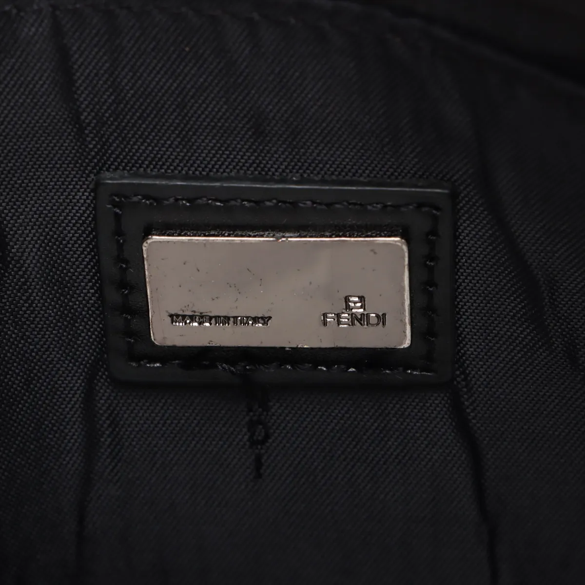 Zucchino Canvas x Leather Shoulder Bag Black — view 9
