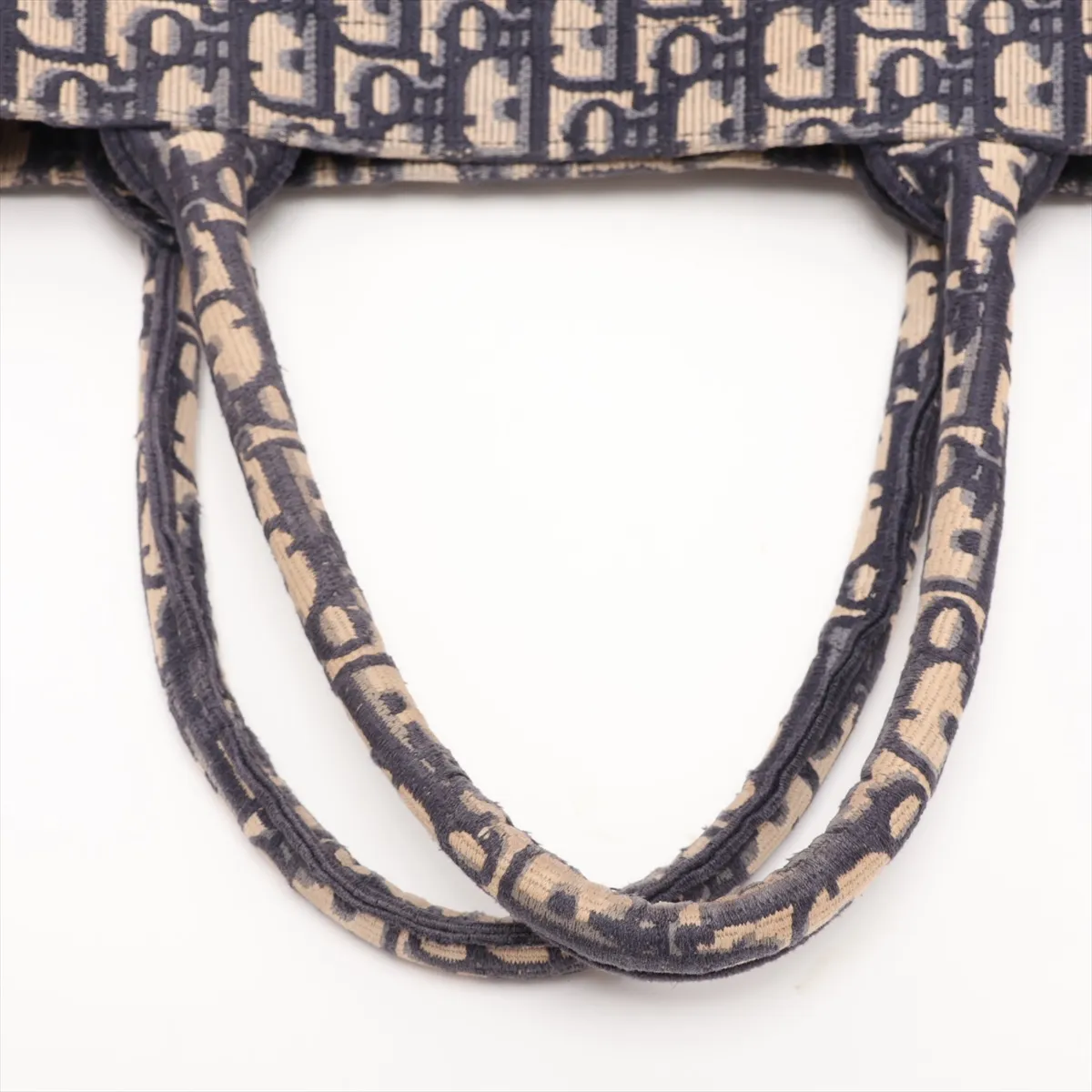 Oblique Book Tote Large Canvas Tote Bag Navy — view 5