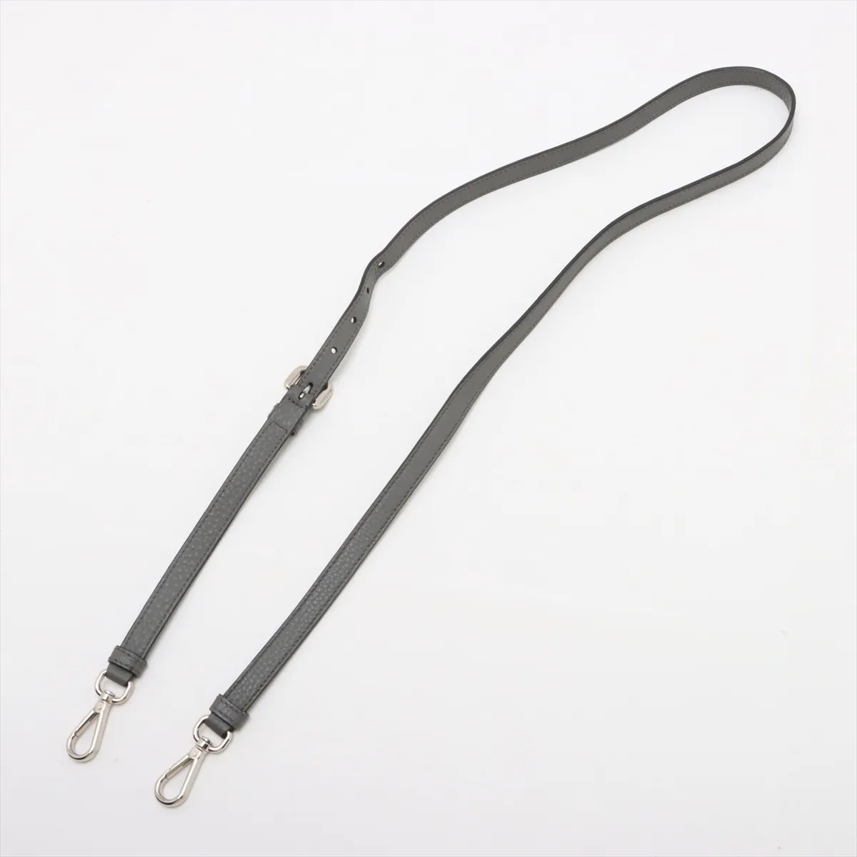 Vitello Dino Leather 2WAY Handbag Gray Cadena Unlocking Problem — view 7