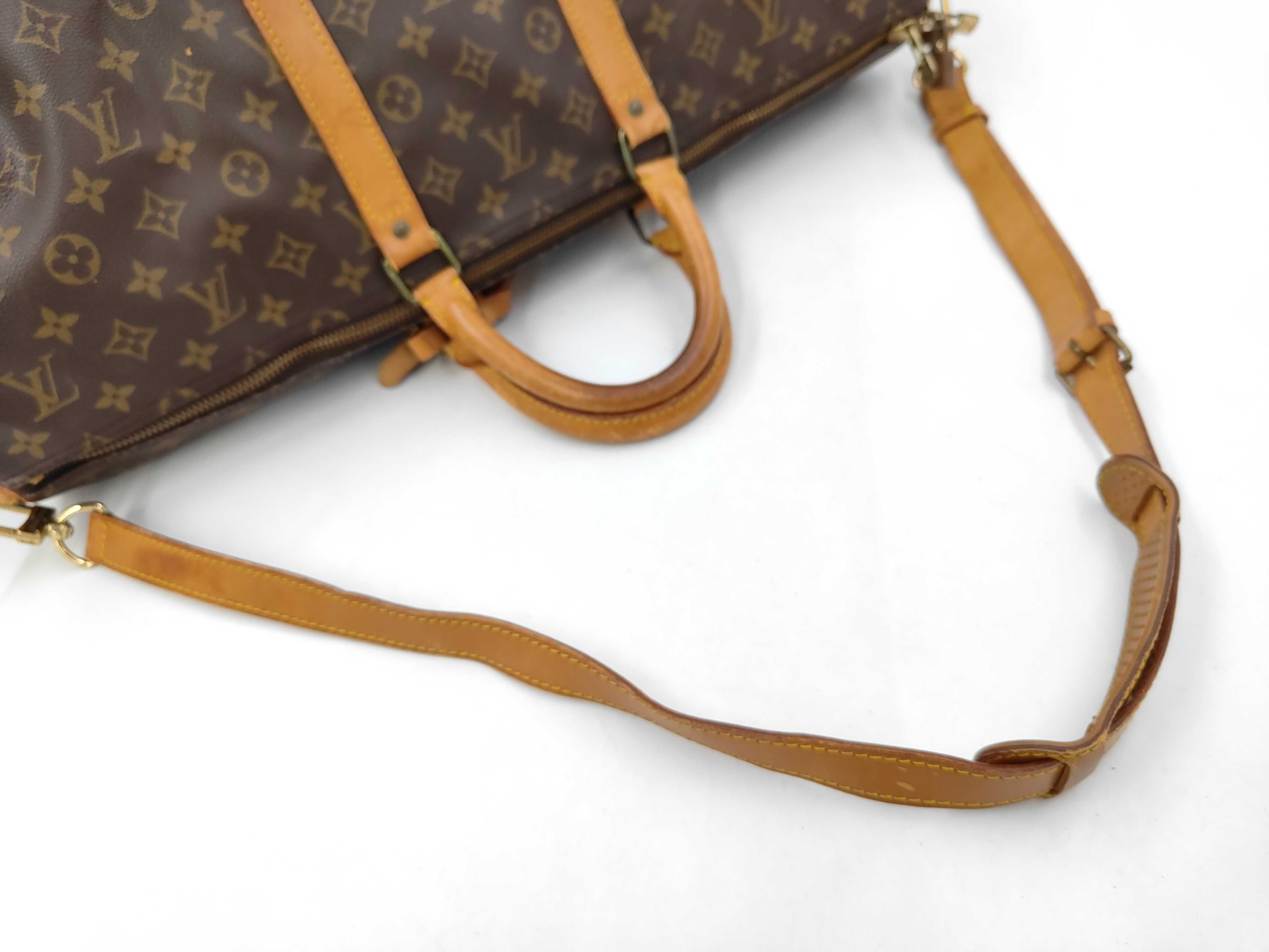 Monogram LV Bandoulière Boston Bag — view 4