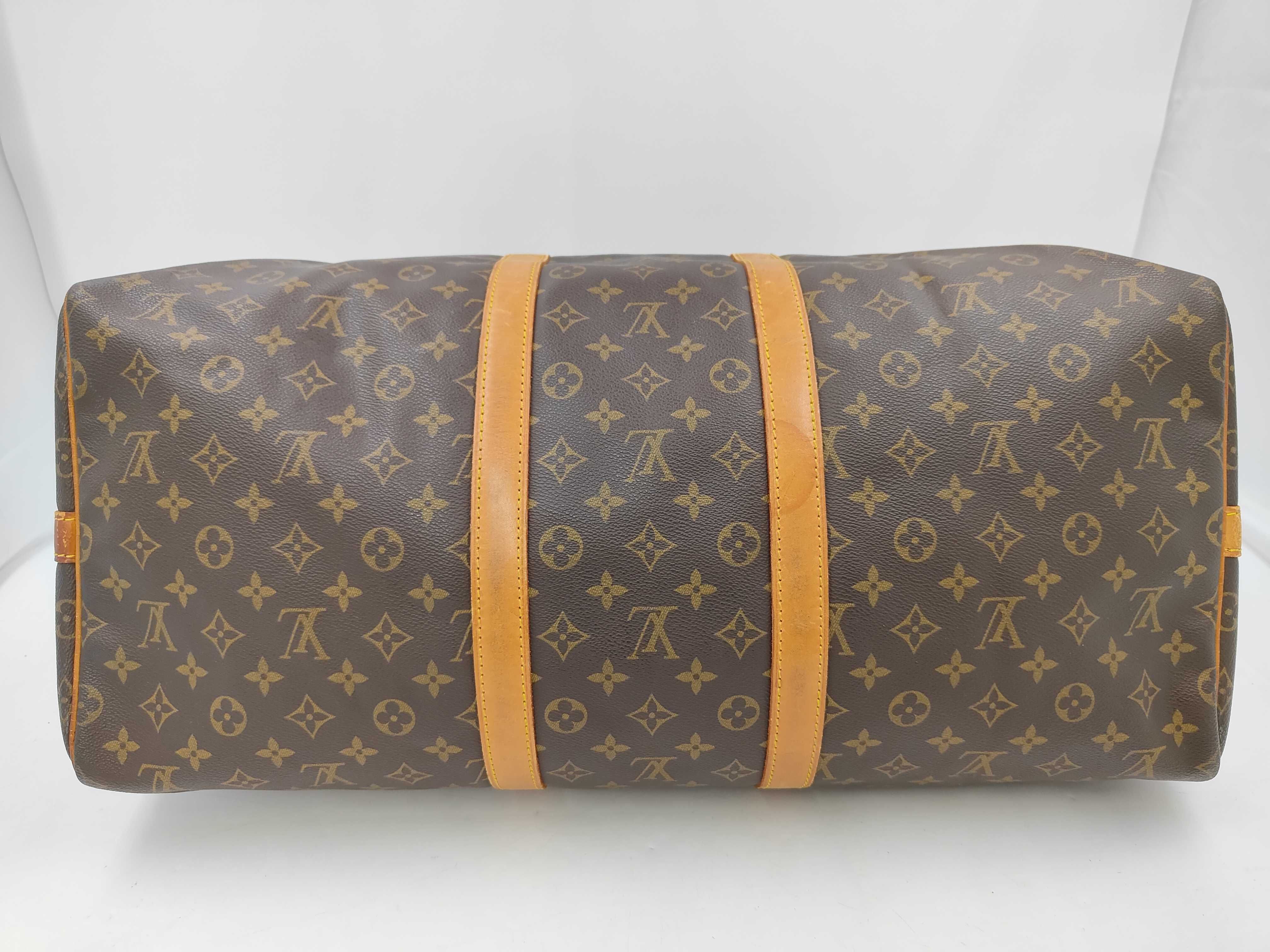Monogram LV Bandoulière Boston Bag — view 7