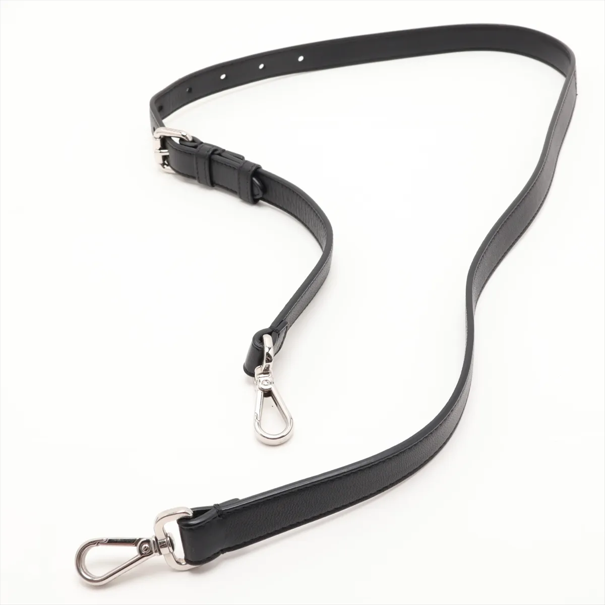 Zucca 7M0299 Leather Shoulder Bag, Black — view 5