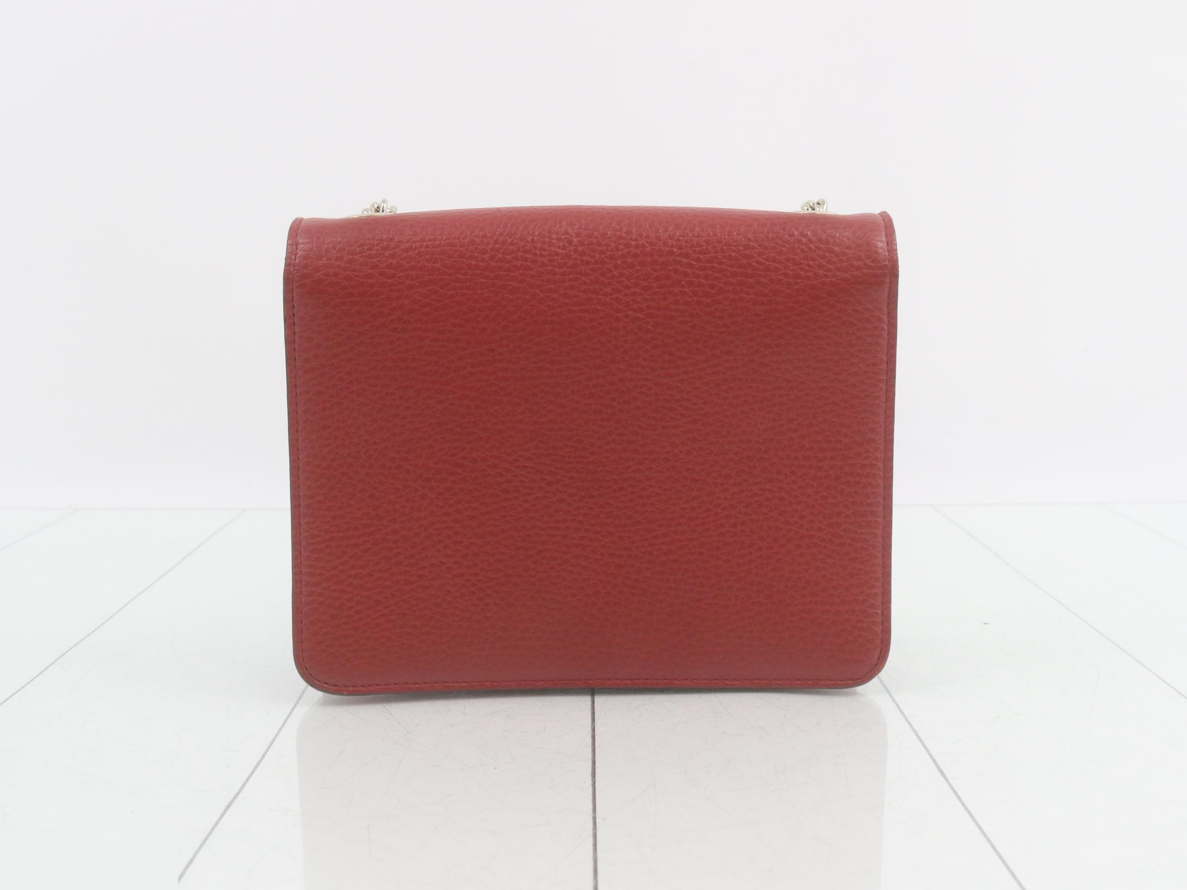 Interlocking Leather Shoulder Bag — view 2