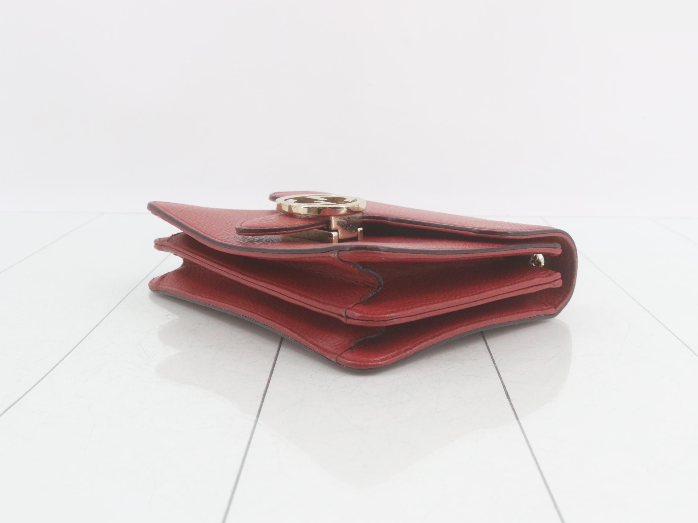 Interlocking Leather Shoulder Bag — view 6