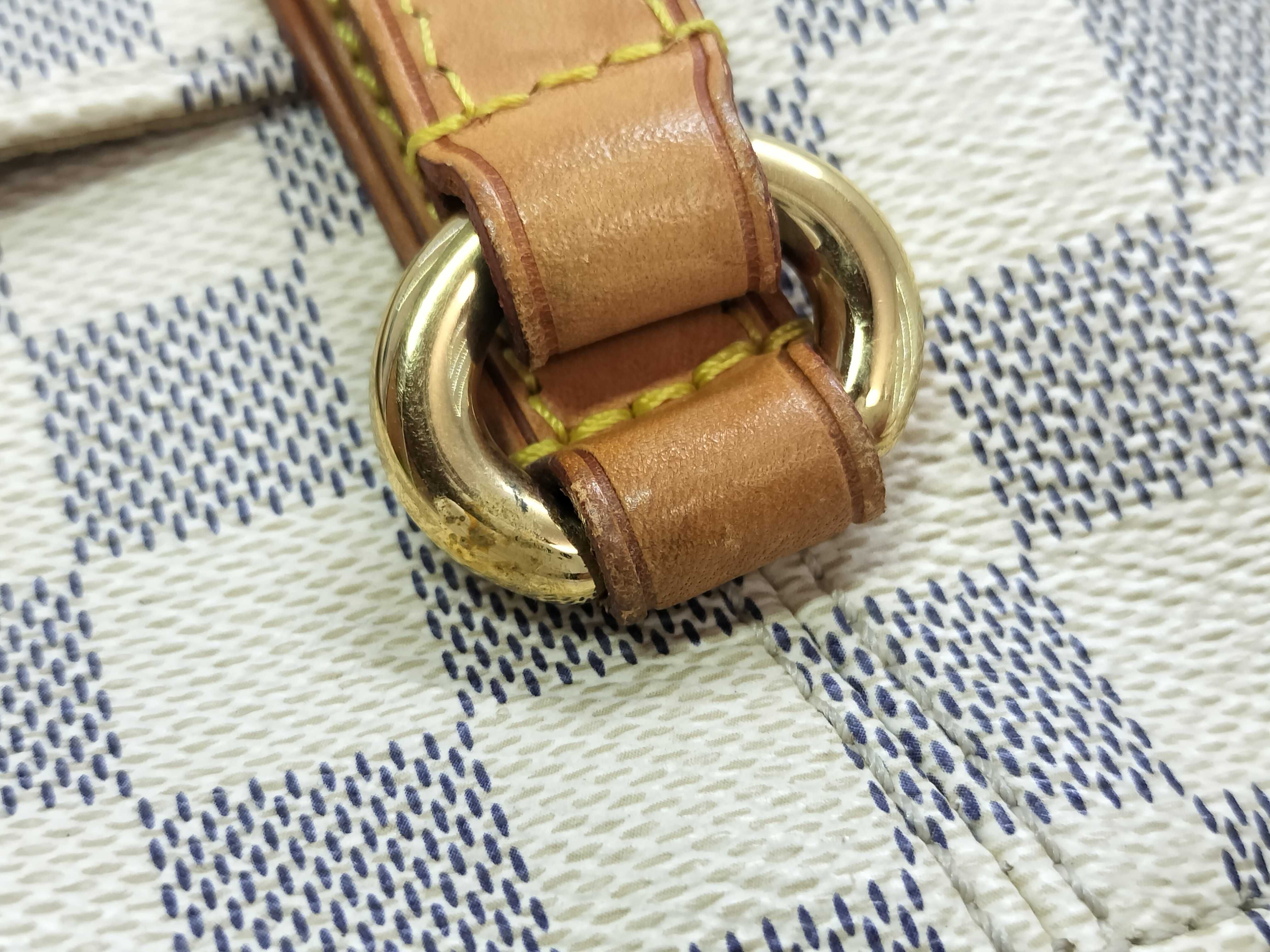 Damier Azur ID- Canvas Totally 28cm Hand Bag GHW Tote Bag — view 5