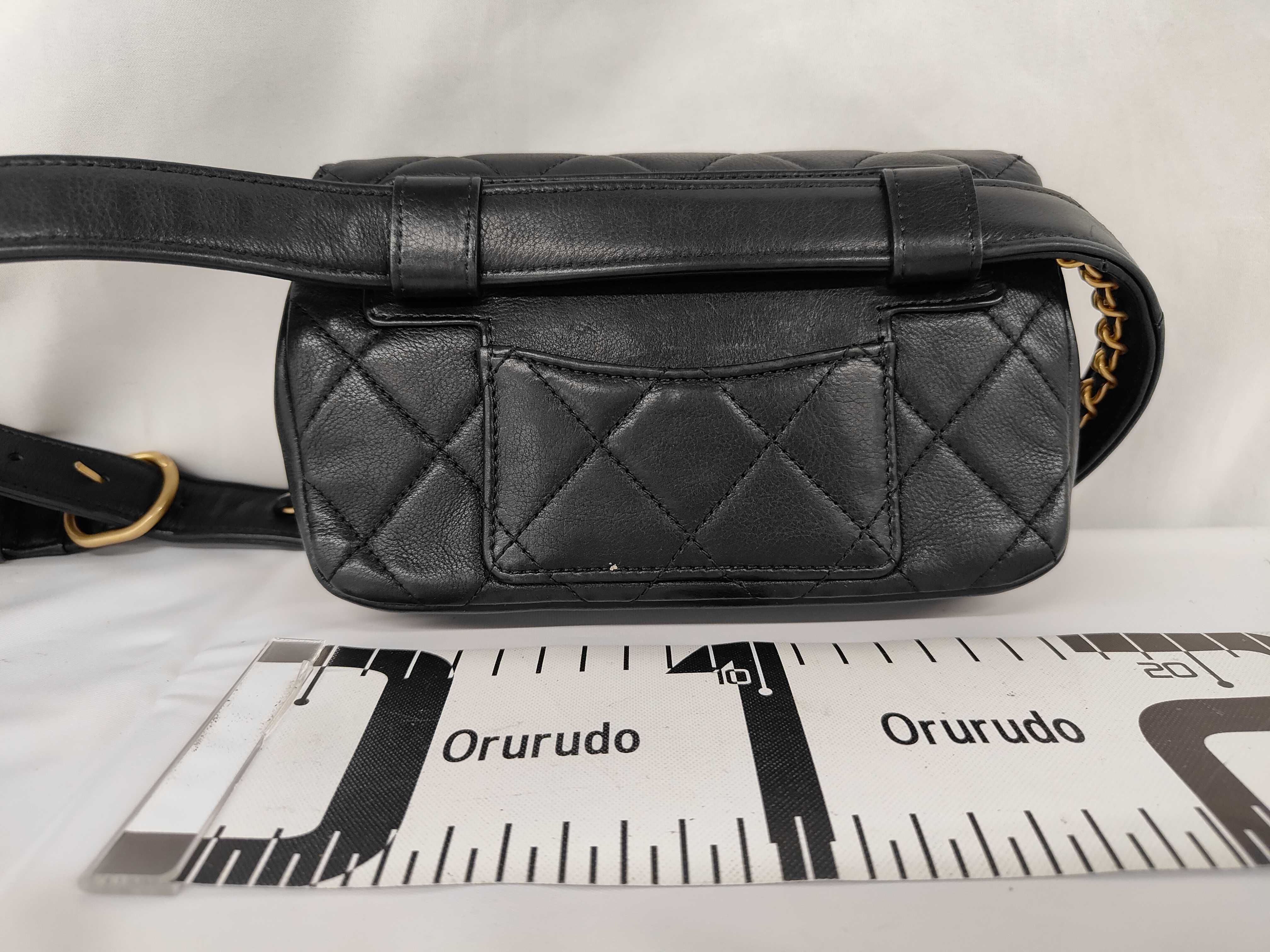CHANEL19 Chain Shoulder Bag, Black Lambskin, Mixed Hardware Shoulder Bag — view 2