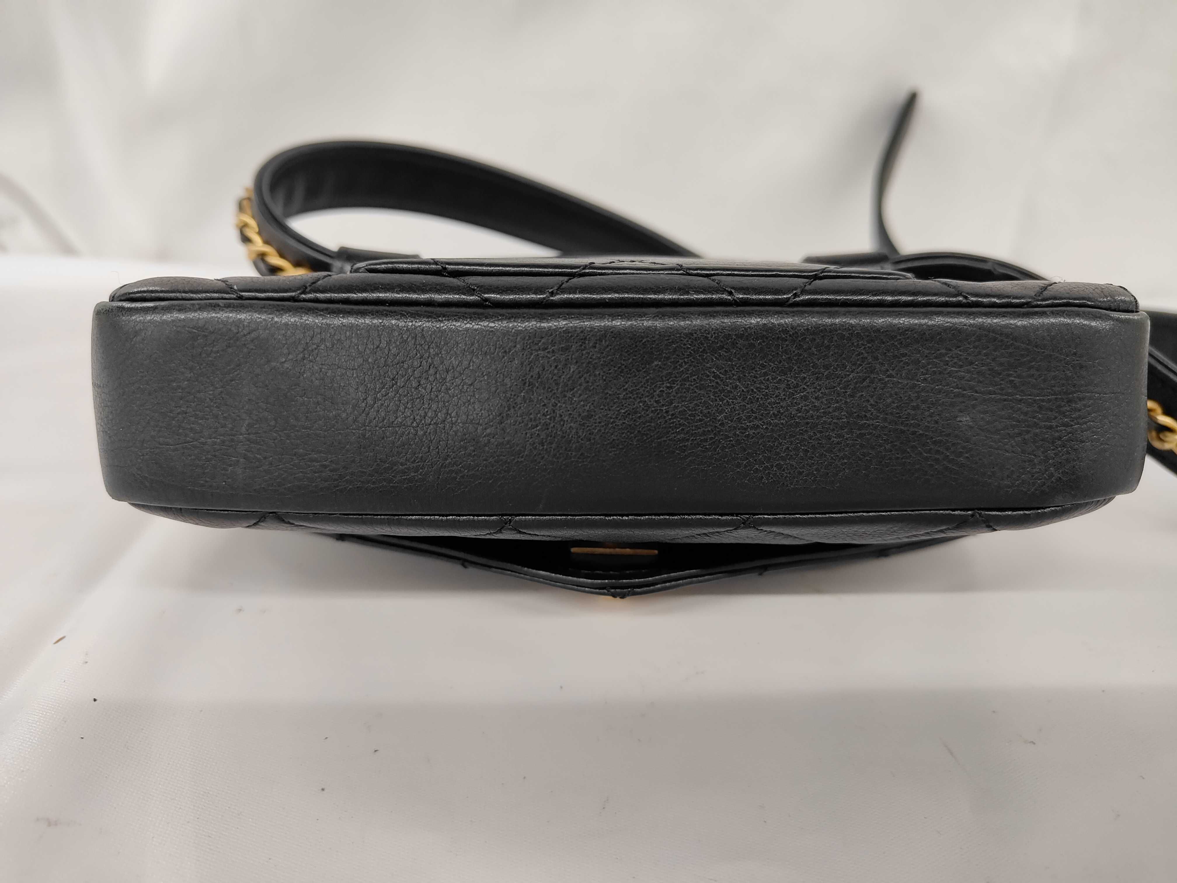 CHANEL19 Chain Shoulder Bag, Black Lambskin, Mixed Hardware Shoulder Bag — view 7