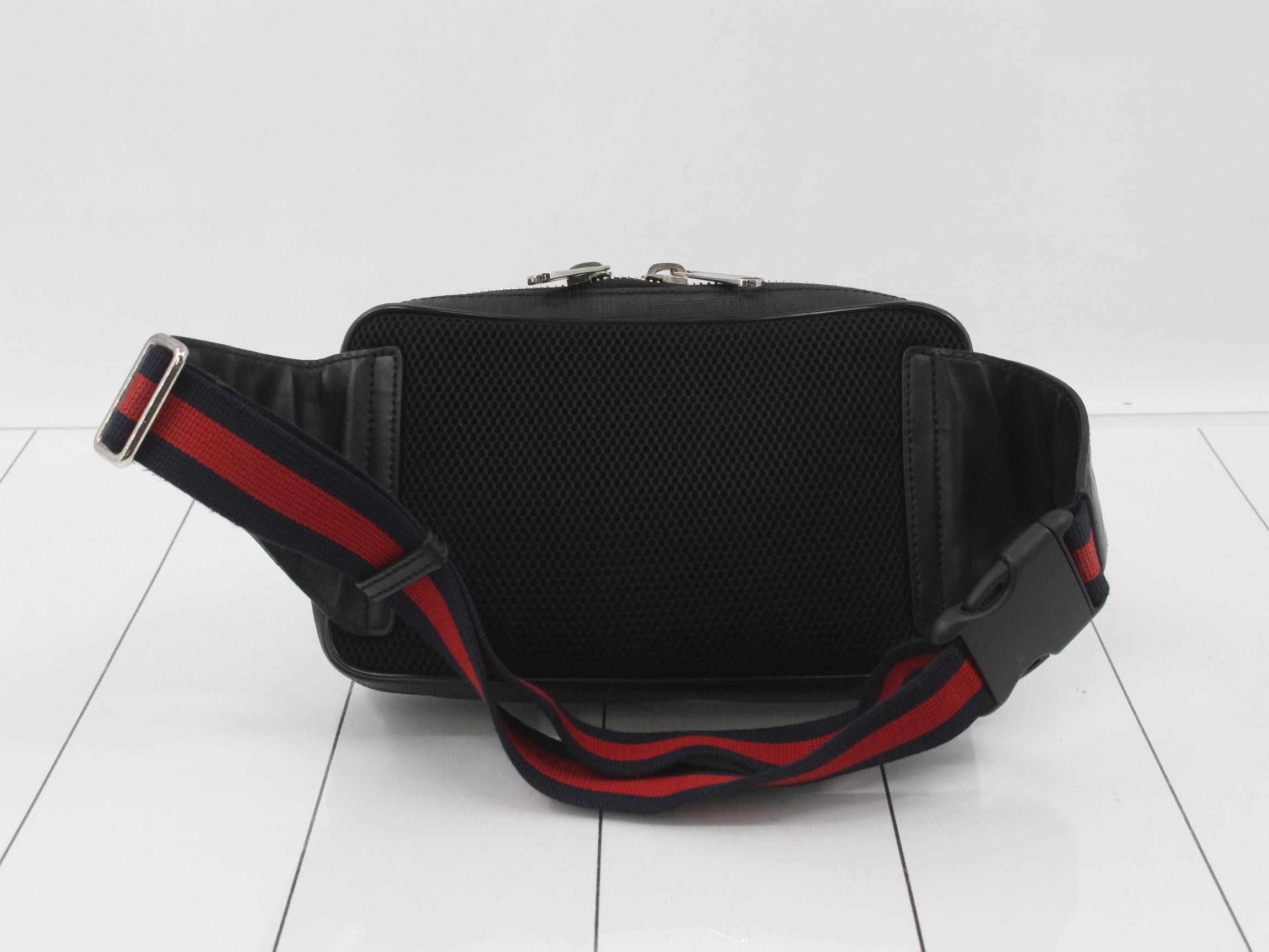 474293 GG Supreme Waist Bag, Black — view 2