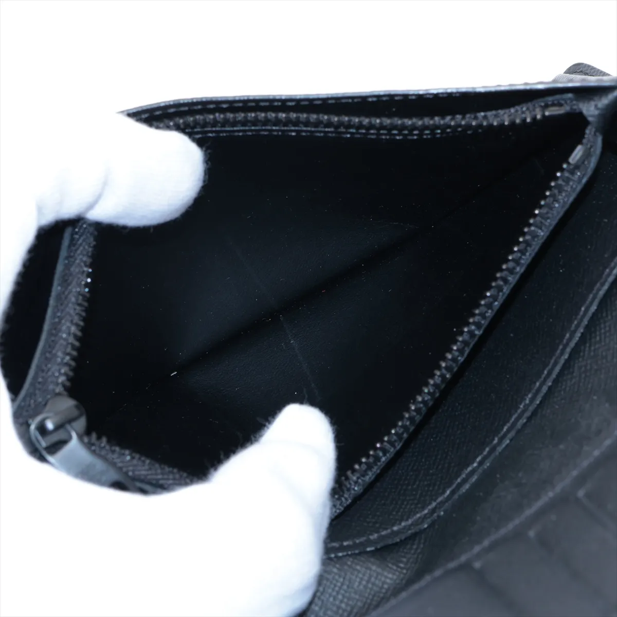 x Yayoi Kusama LV x YK Portefeuille Brazza M81932 Leather Long Wallet Black (RFID detected) — view 9