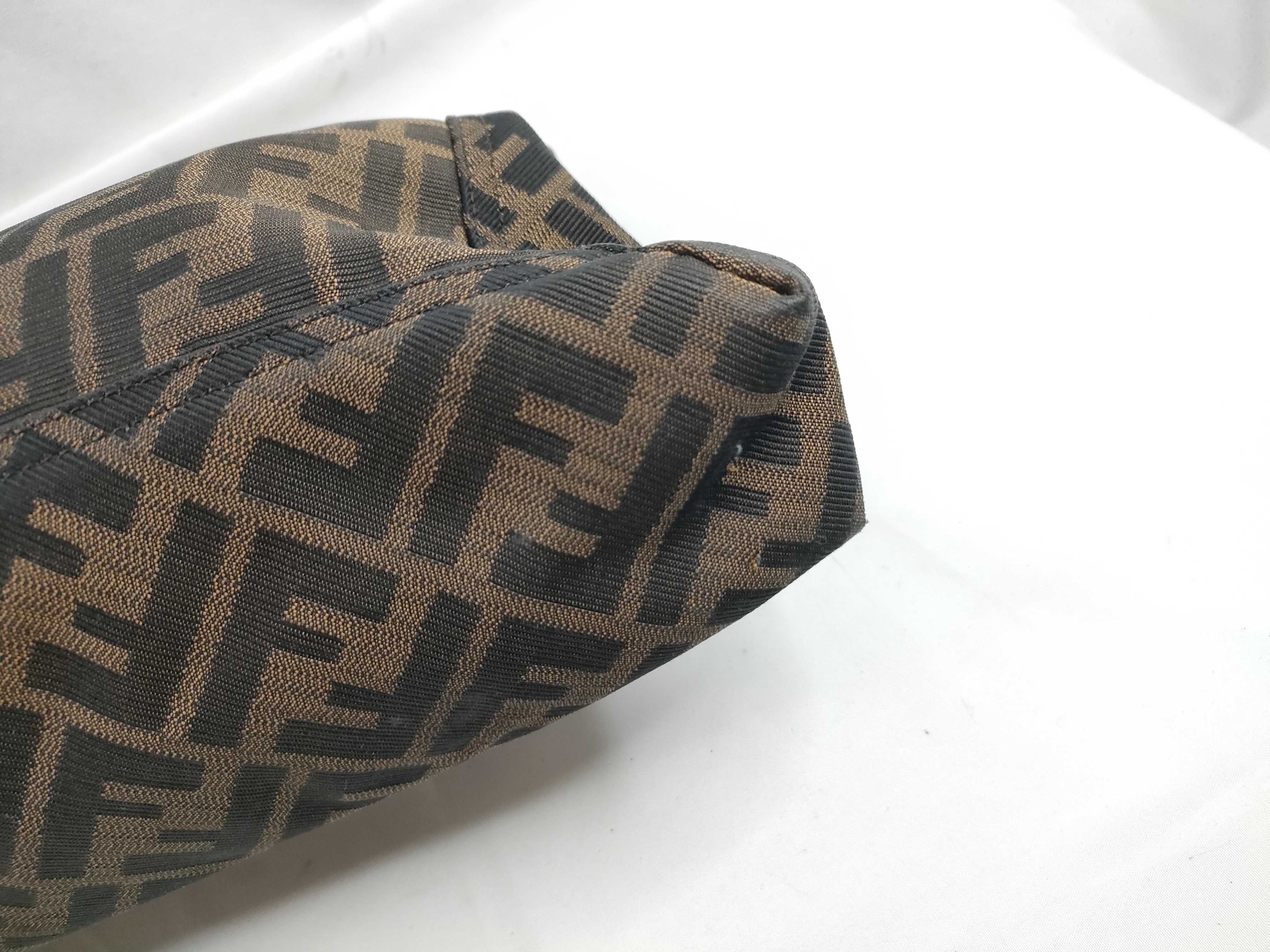 Zucca pattern DU- Zucca Canvas Chain Shoulder Bag Brown 8BT143 Shoulder bag — view 5