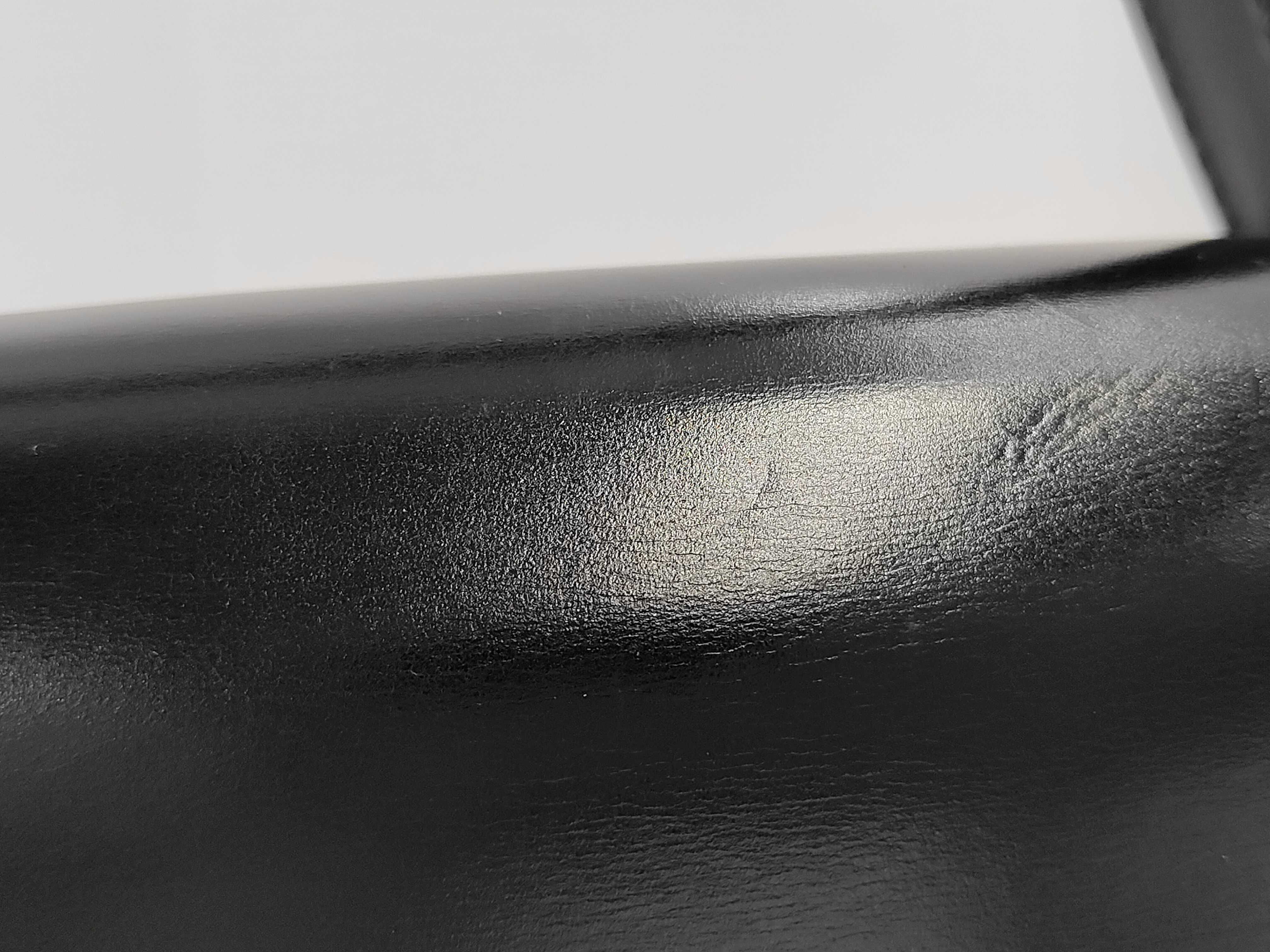 Leather Handbag, Black — view 3