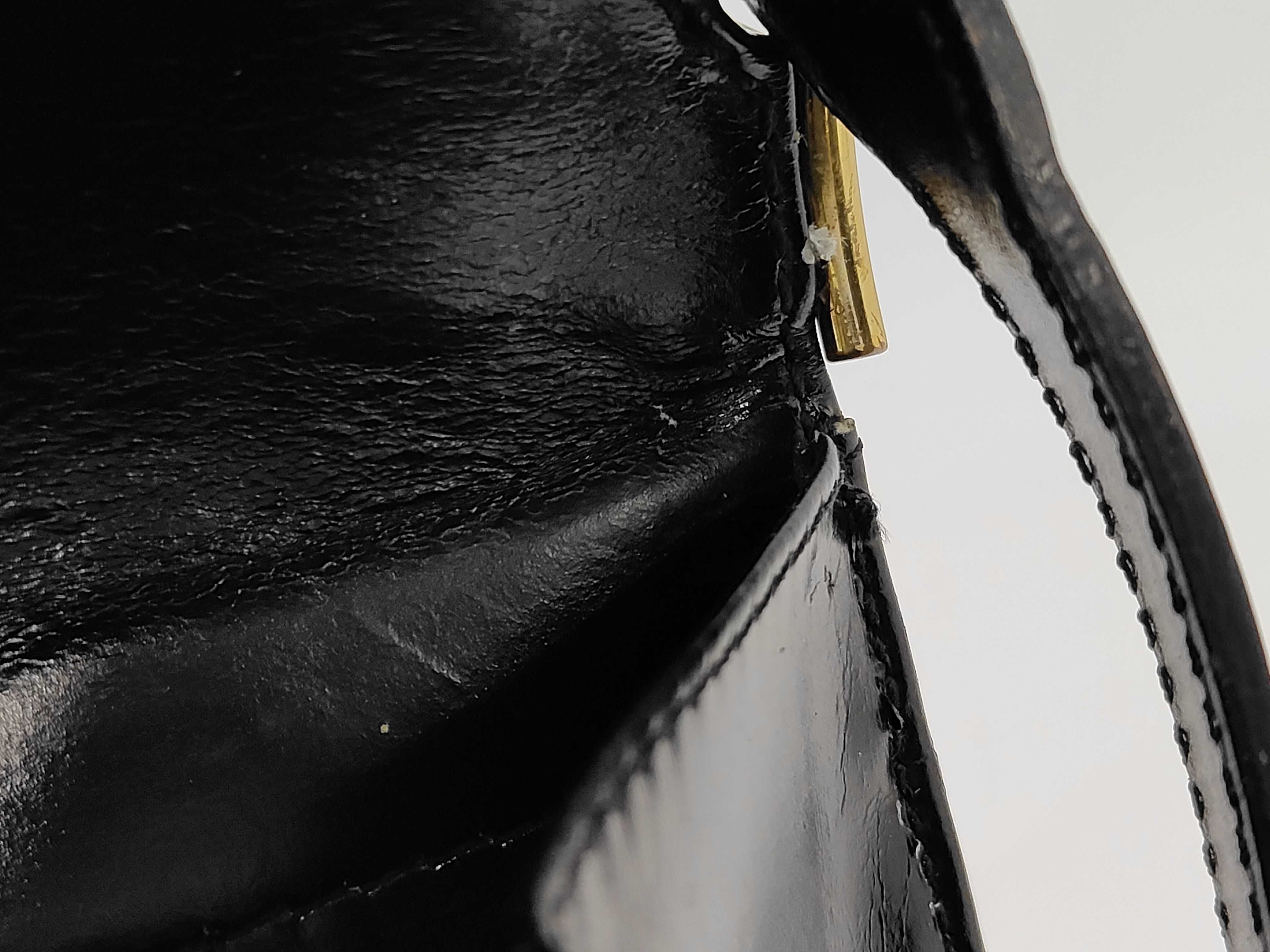 Leather Handbag, Black — view 9