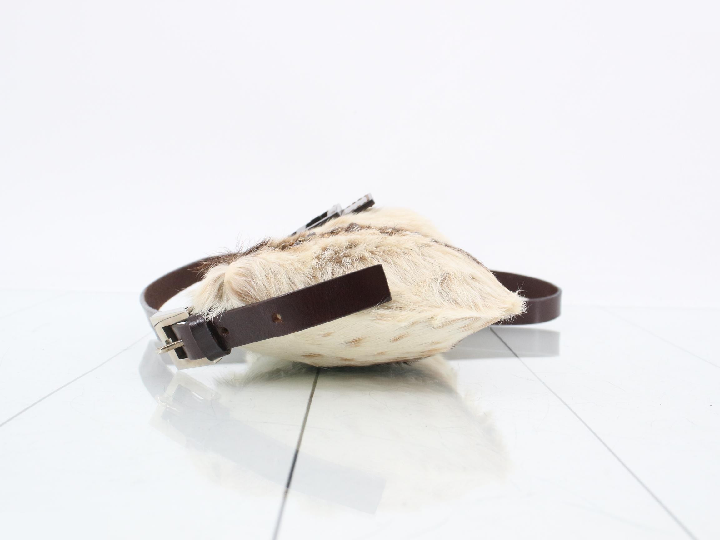 Fur Rhinestone Shoulder Bag — view 4