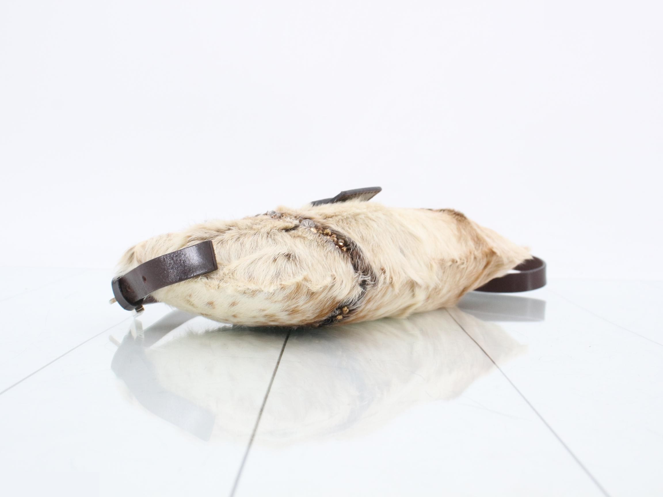 Fur Rhinestone Shoulder Bag — view 5