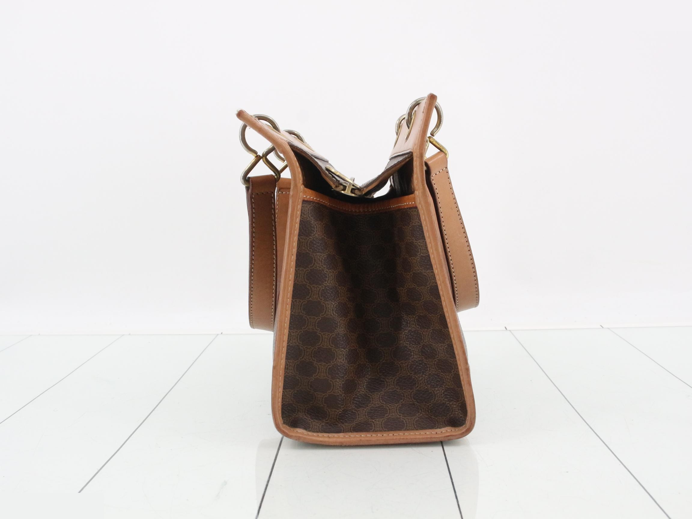 Macadam Small Tote Bag, Brown, 25 x 21 x 12 cm — view 4