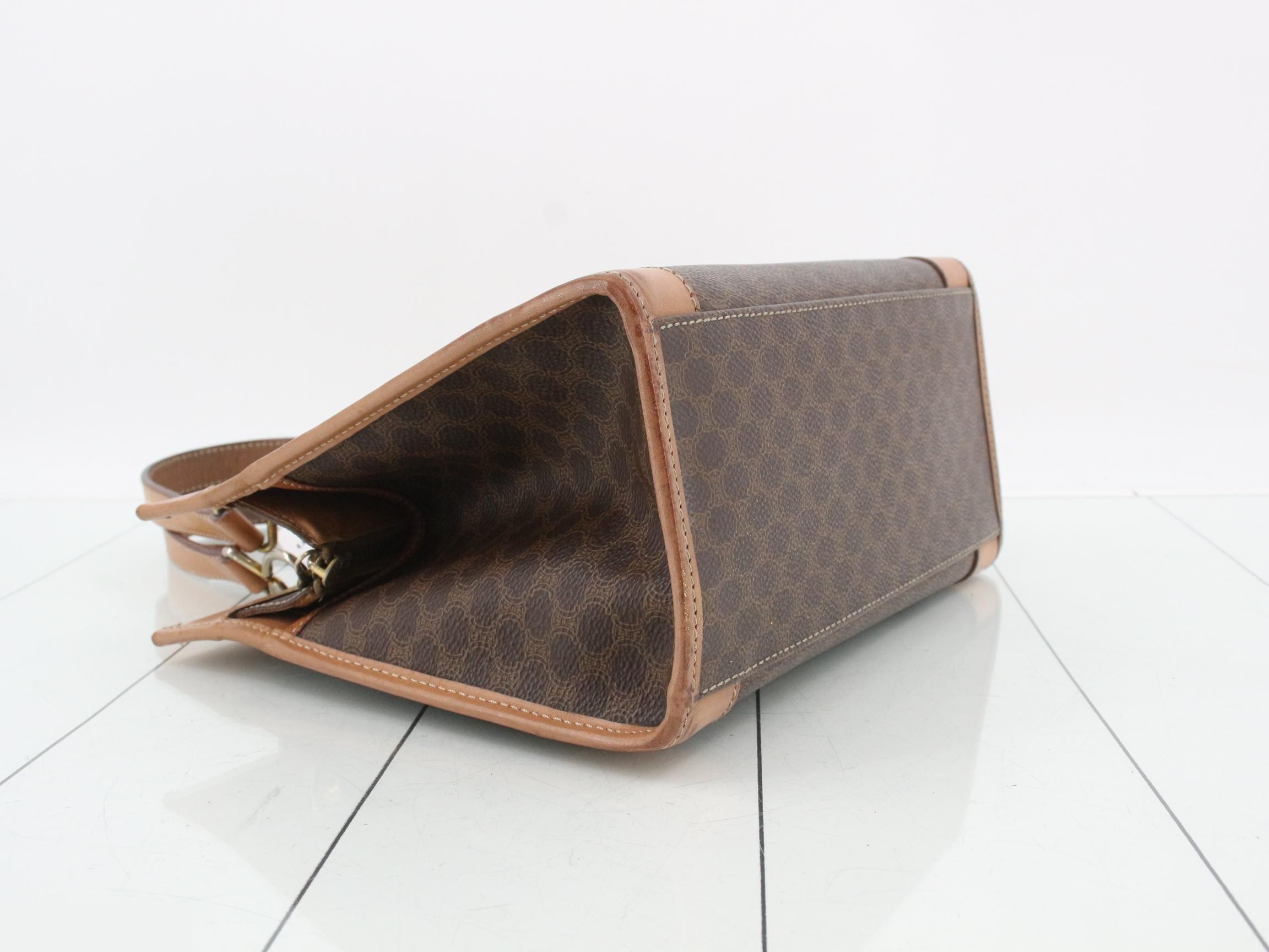 Macadam Small Tote Bag, Brown, 25 x 21 x 12 cm — view 5