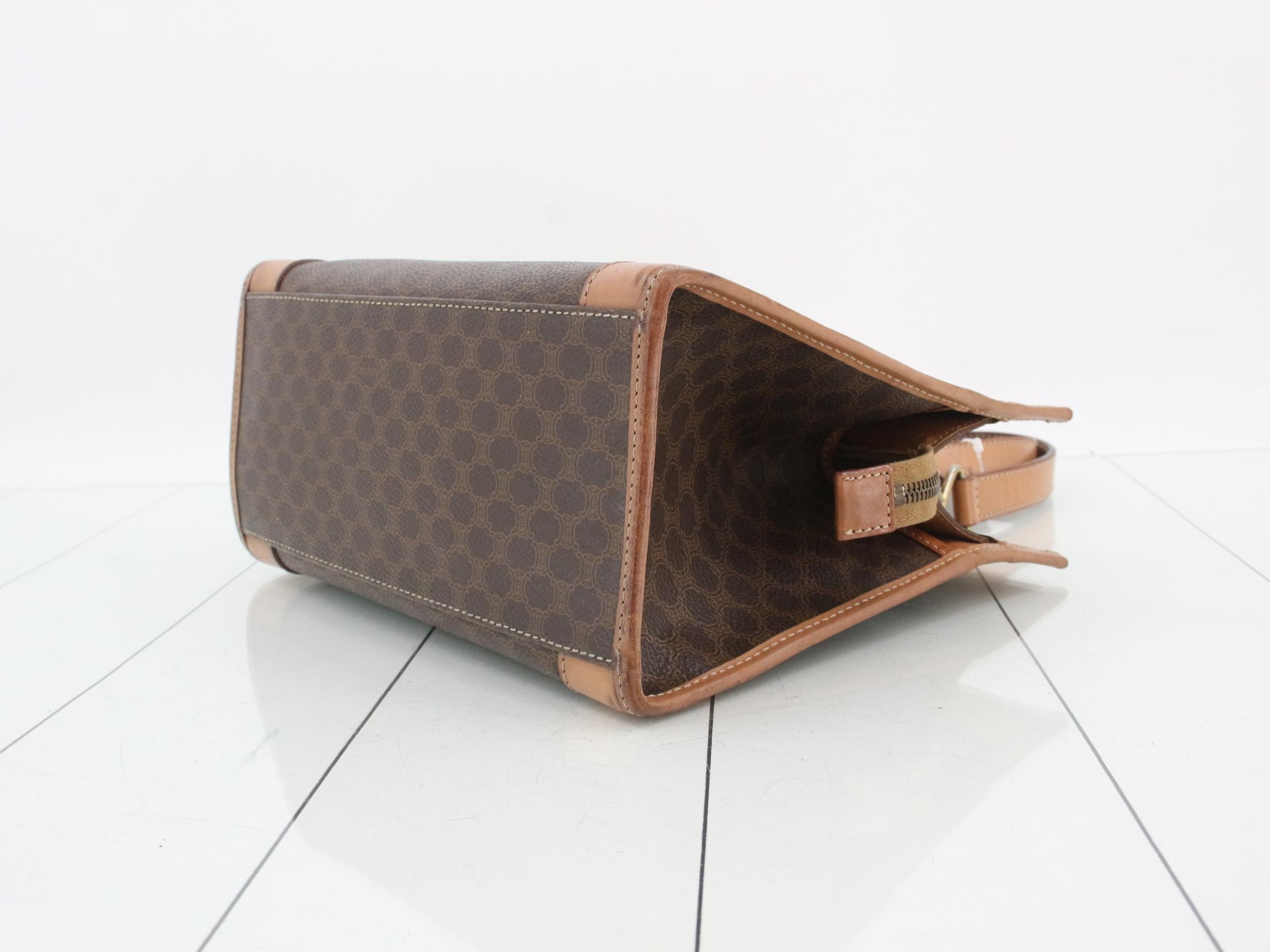 Macadam Small Tote Bag, Brown, 25 x 21 x 12 cm — view 6