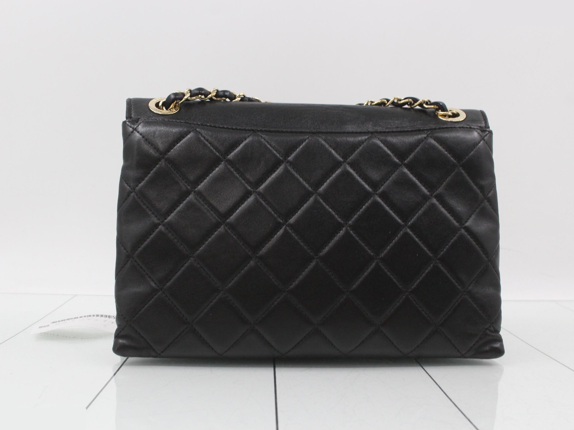 Leather, logo hardware, chain shoulder bag — view 2