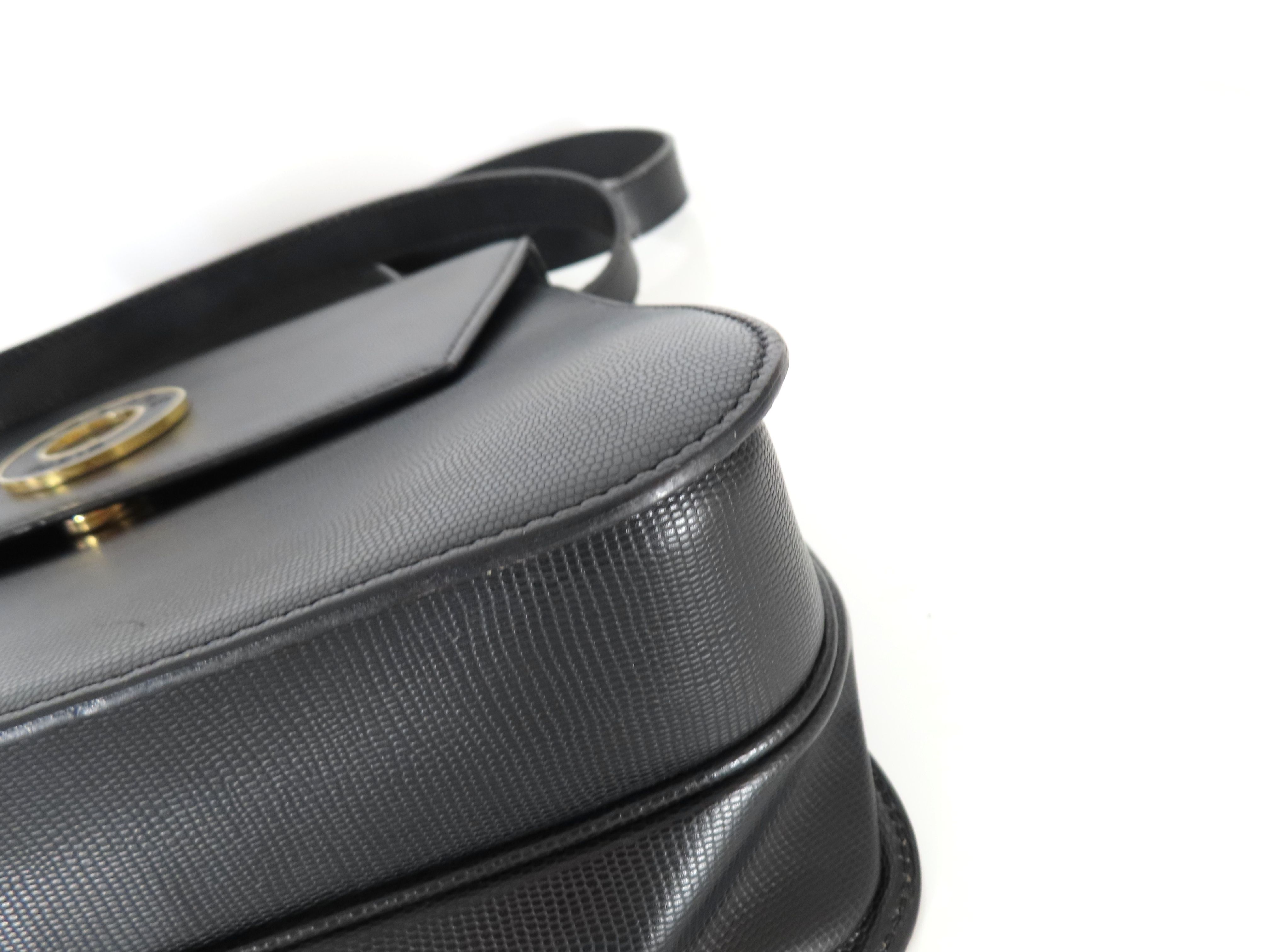 Circle Logo Leather Hand Shoulder Bag — view 6
