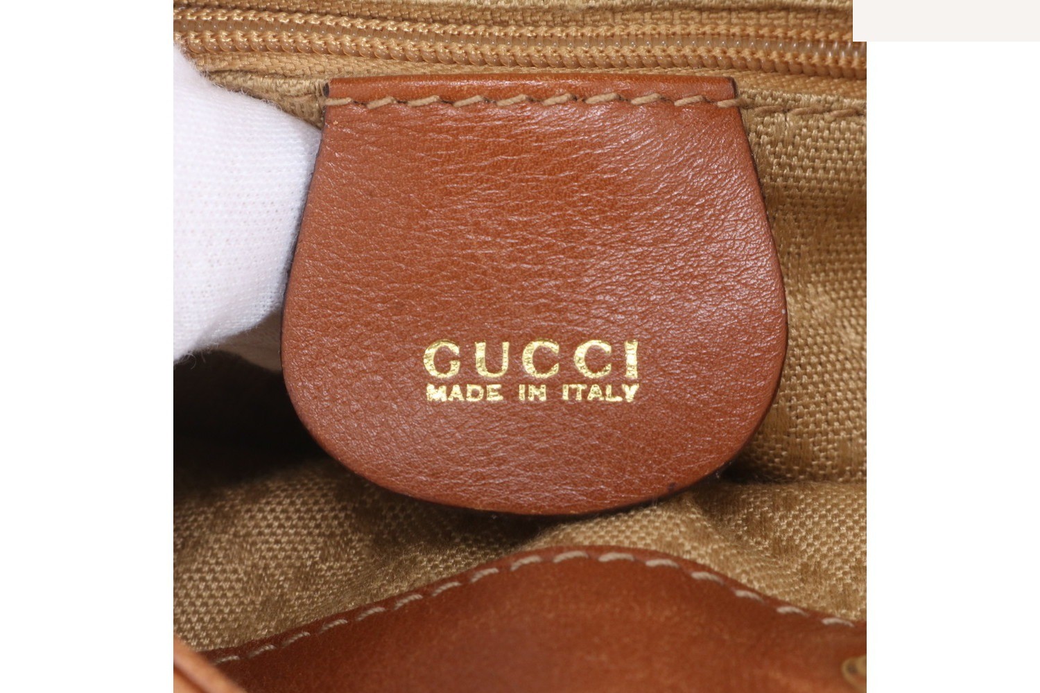 Old Gucci Bamboo 003 1956 0030 Leather Backpack — view 8