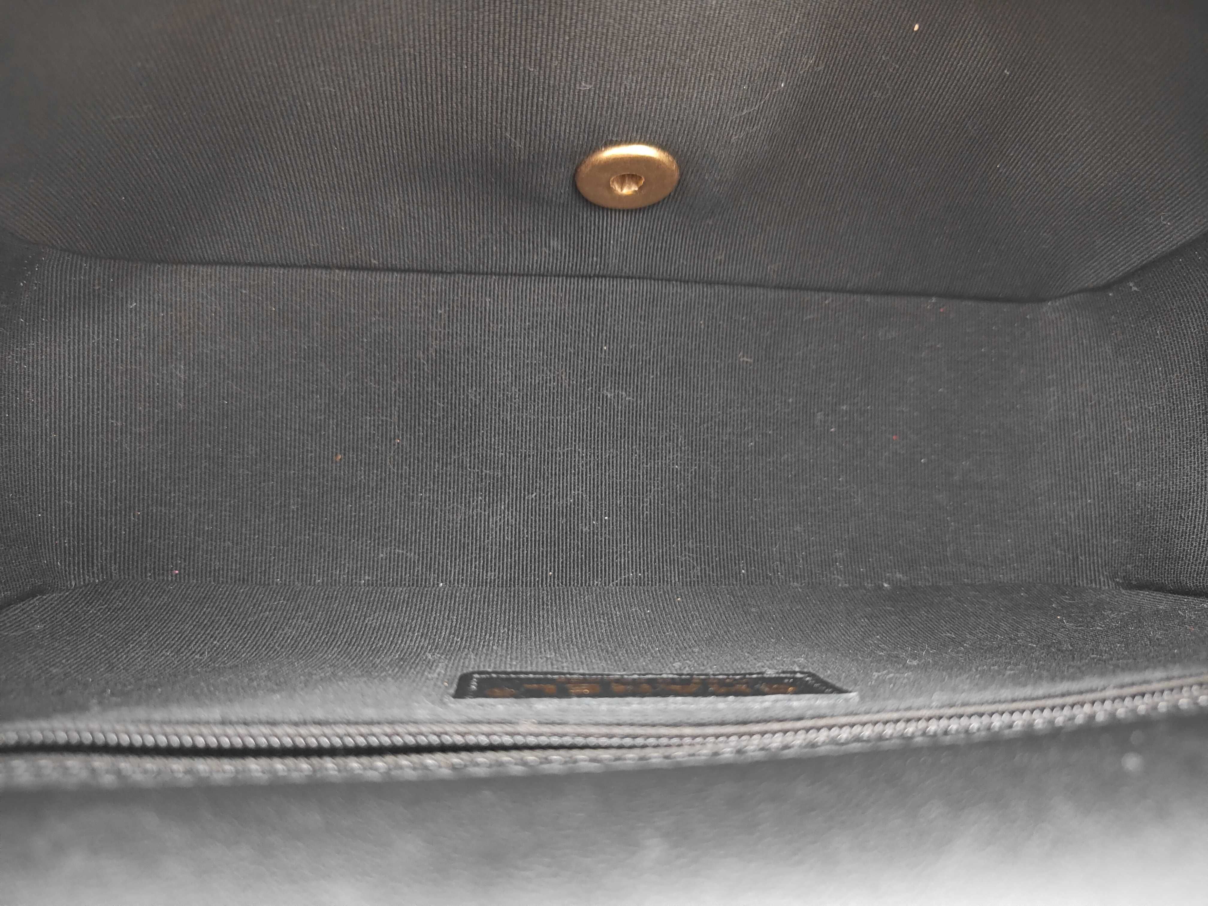 Lambskin Chain Shoulder Bag with Turn-Lock Closure and Handle — view 9
