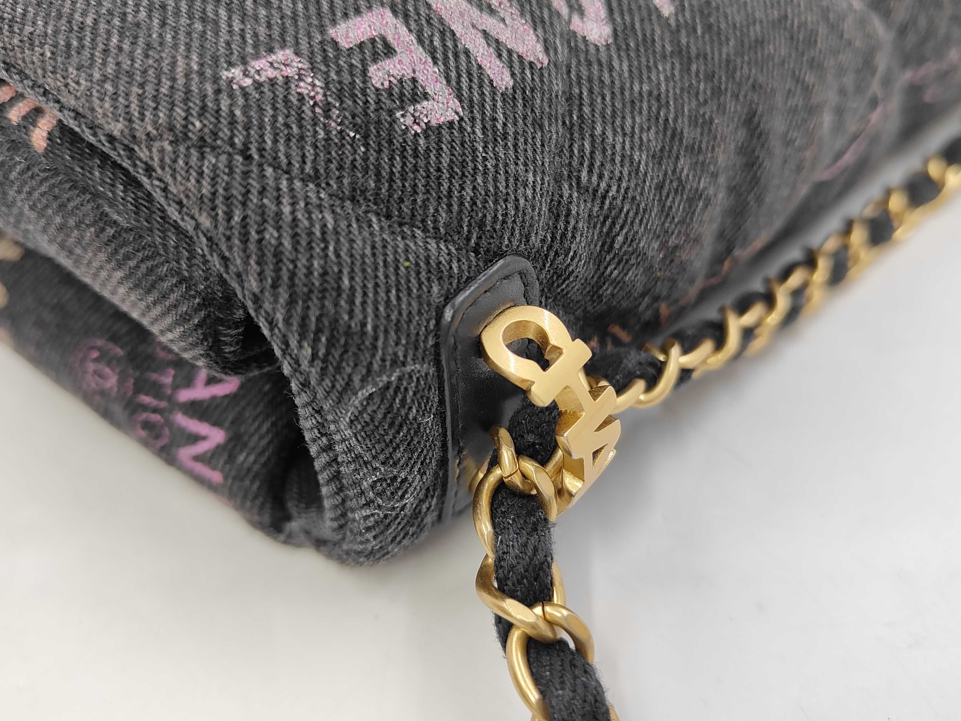 denim Matelassé chain shoulder bag — view 7
