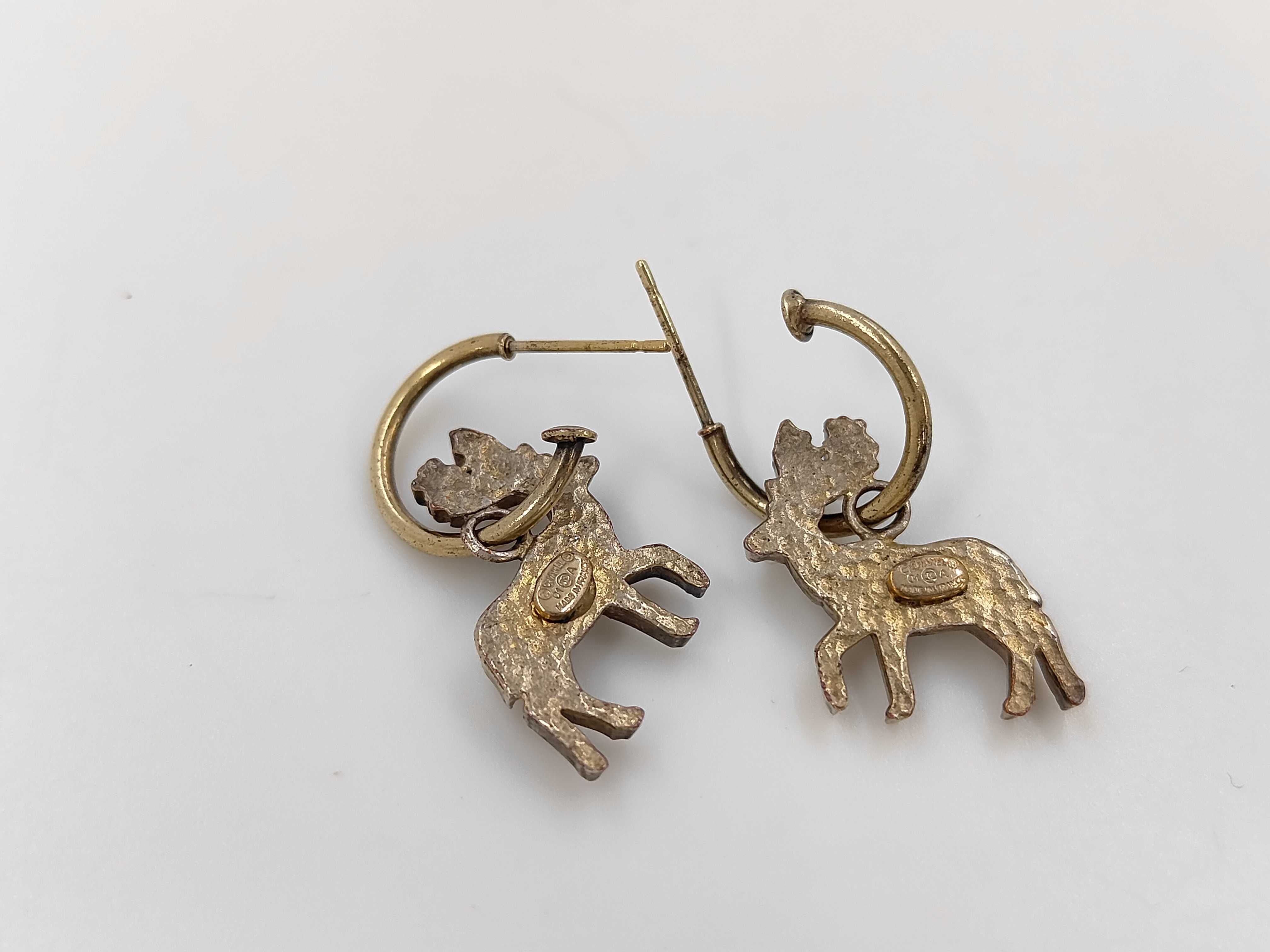 Reindeer Earrings 01A (with original packaging and box) — view 3
