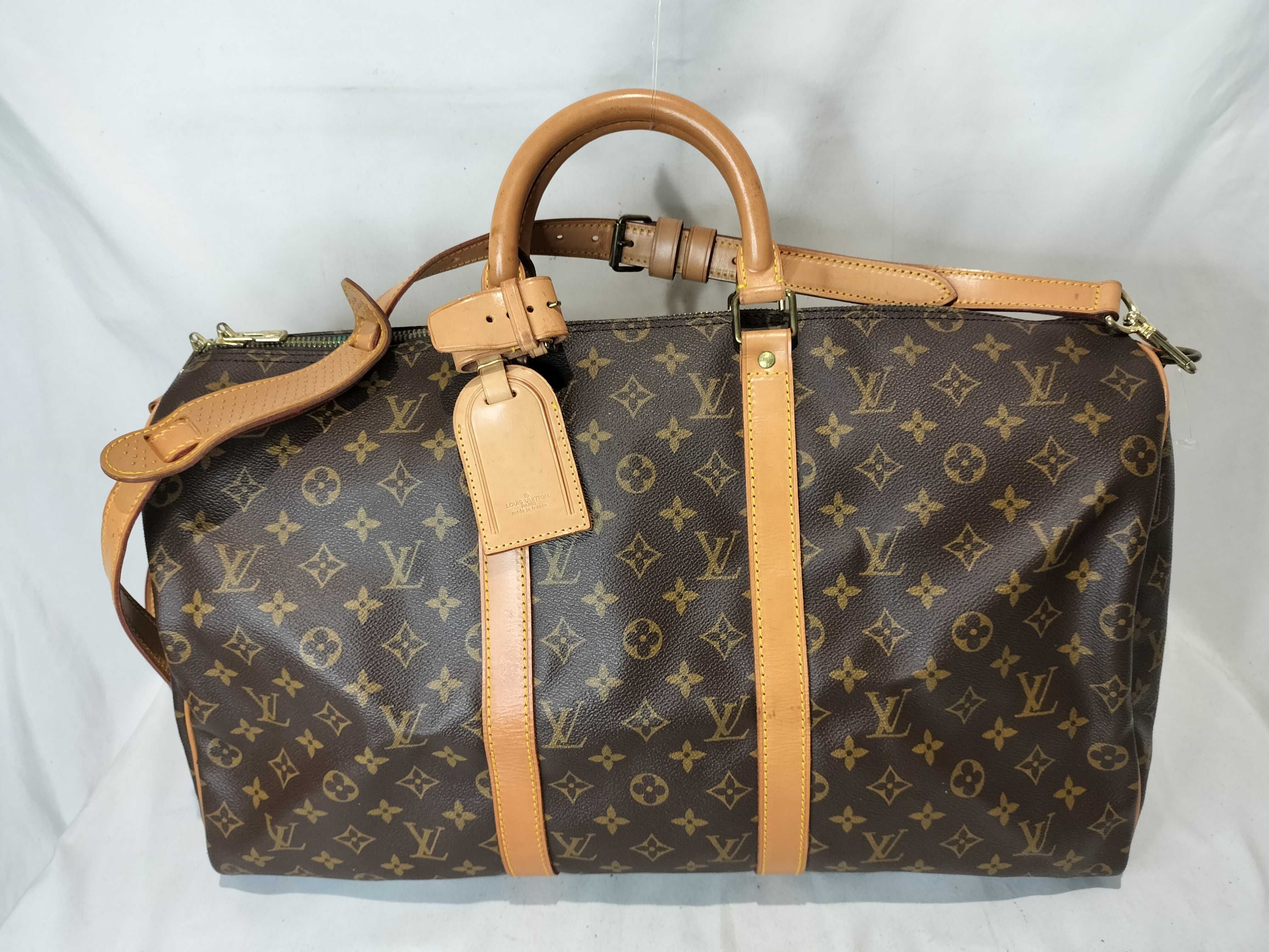 Monogram Keepall Bandoulière 50 Boston Bag