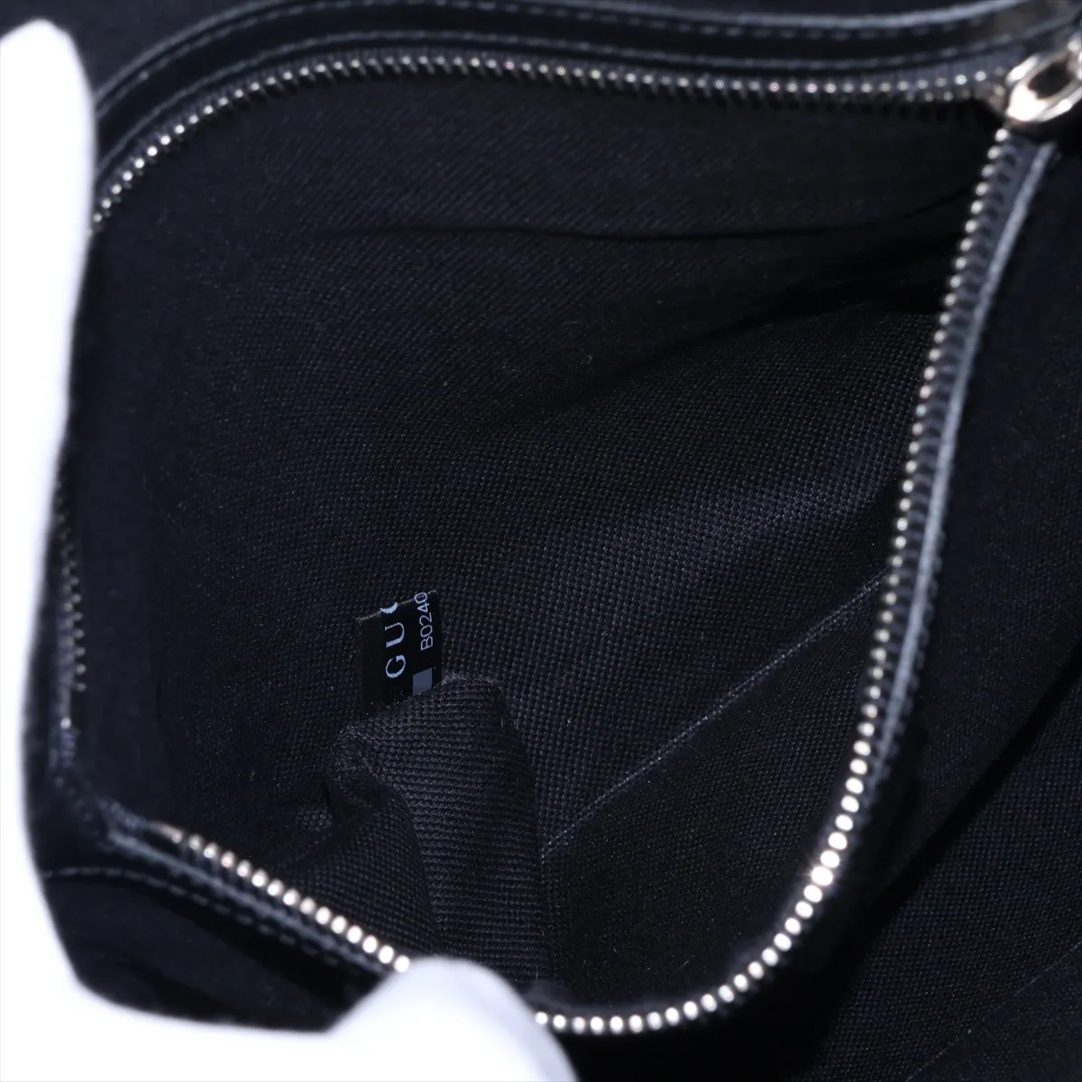 GG Supreme PVC x Leather Shoulder Bag, Black, 474137 — view 7