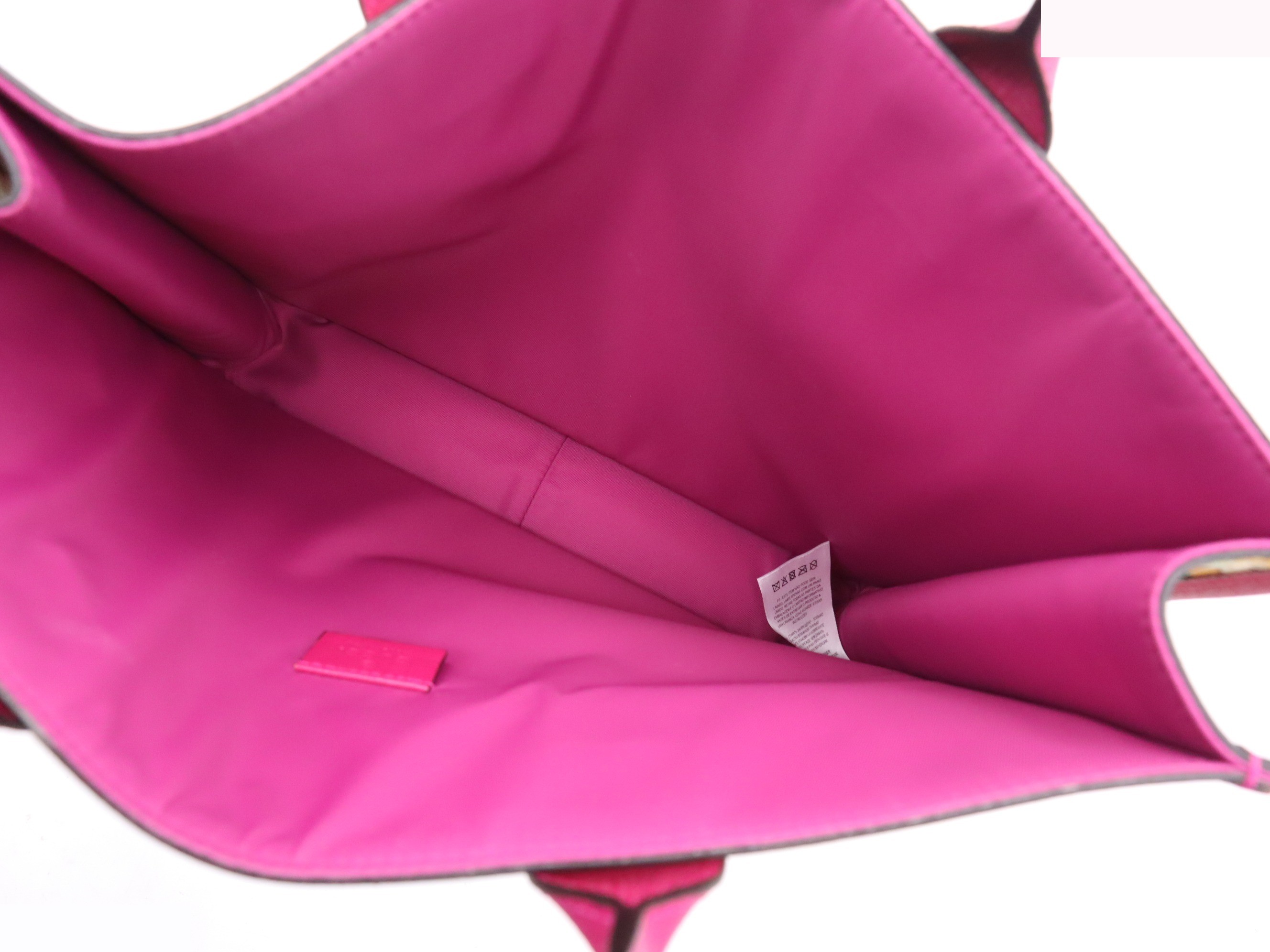 Children's handbag, pink and yellow, floral and mushroom pattern, with dust bag. — view 7