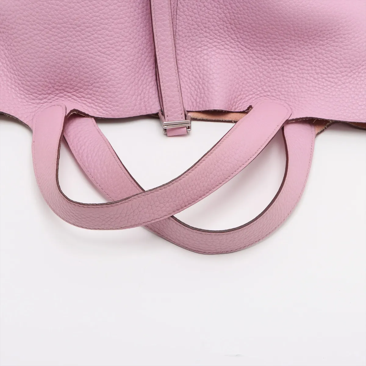 Picotan lock 22 MM Taurillon Clemence Rose Sakura Silver hardware Z:2021 No key — view 5