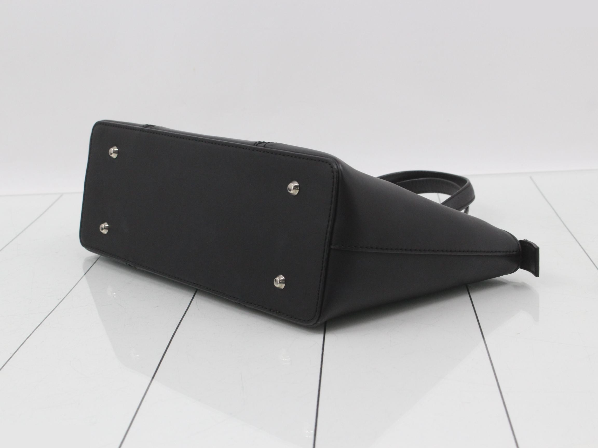 Handbag, black leather — view 6