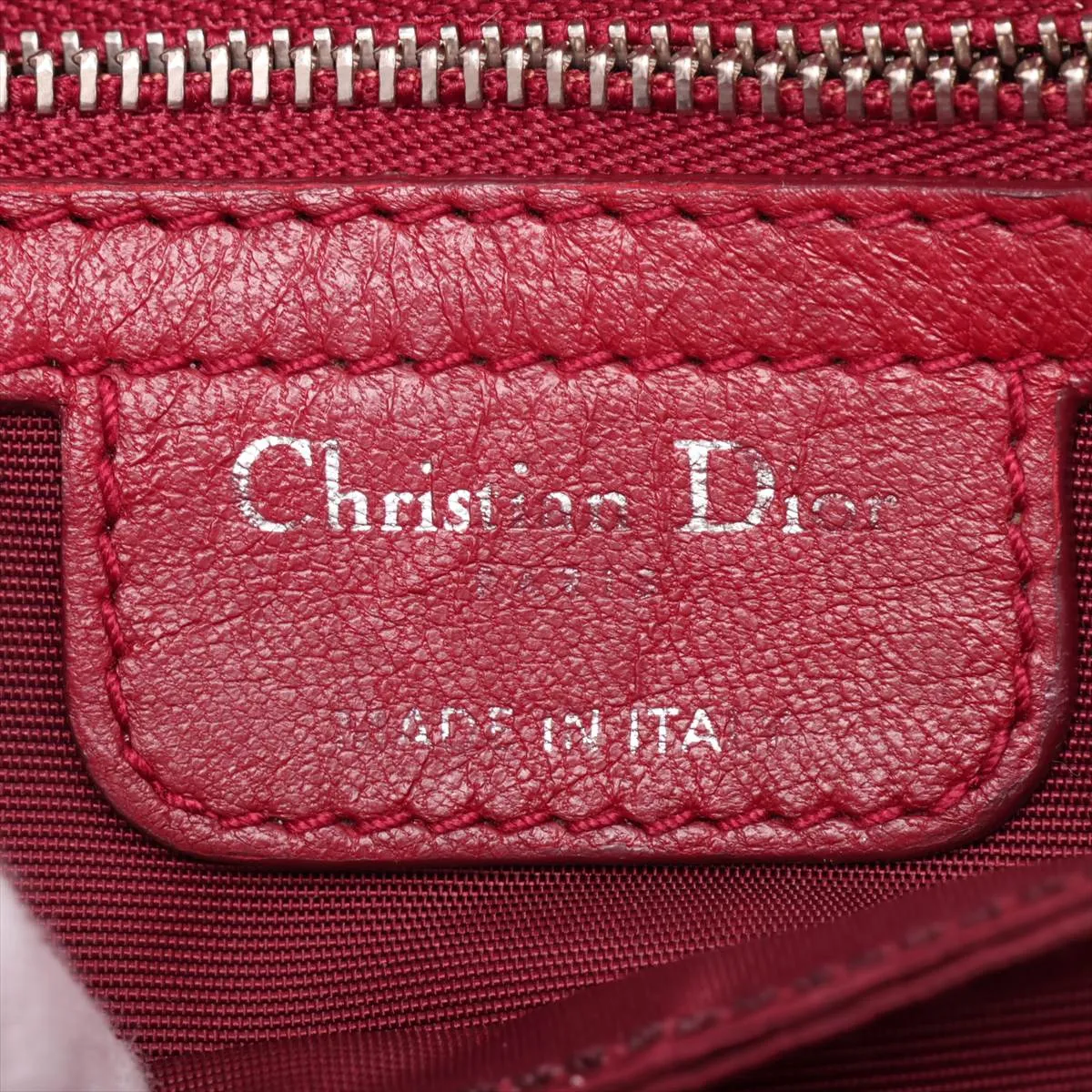 Cannage New Rock Leather Chain Shoulder Bag, Red — view 11