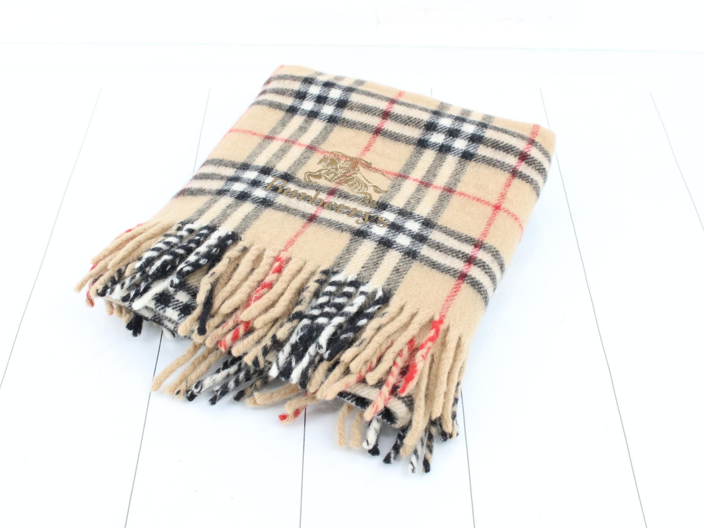 Nova Check Stole Shawl Lap Blanket