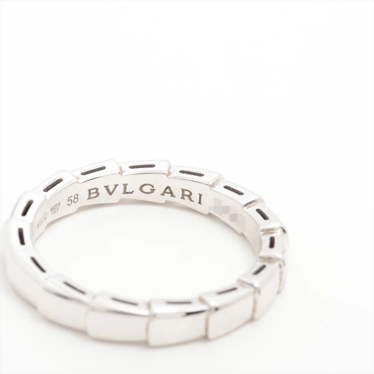Bulgari Serpenti Viper Band Ring 750(WG) 5.2g 58 AA3X72 — view 3